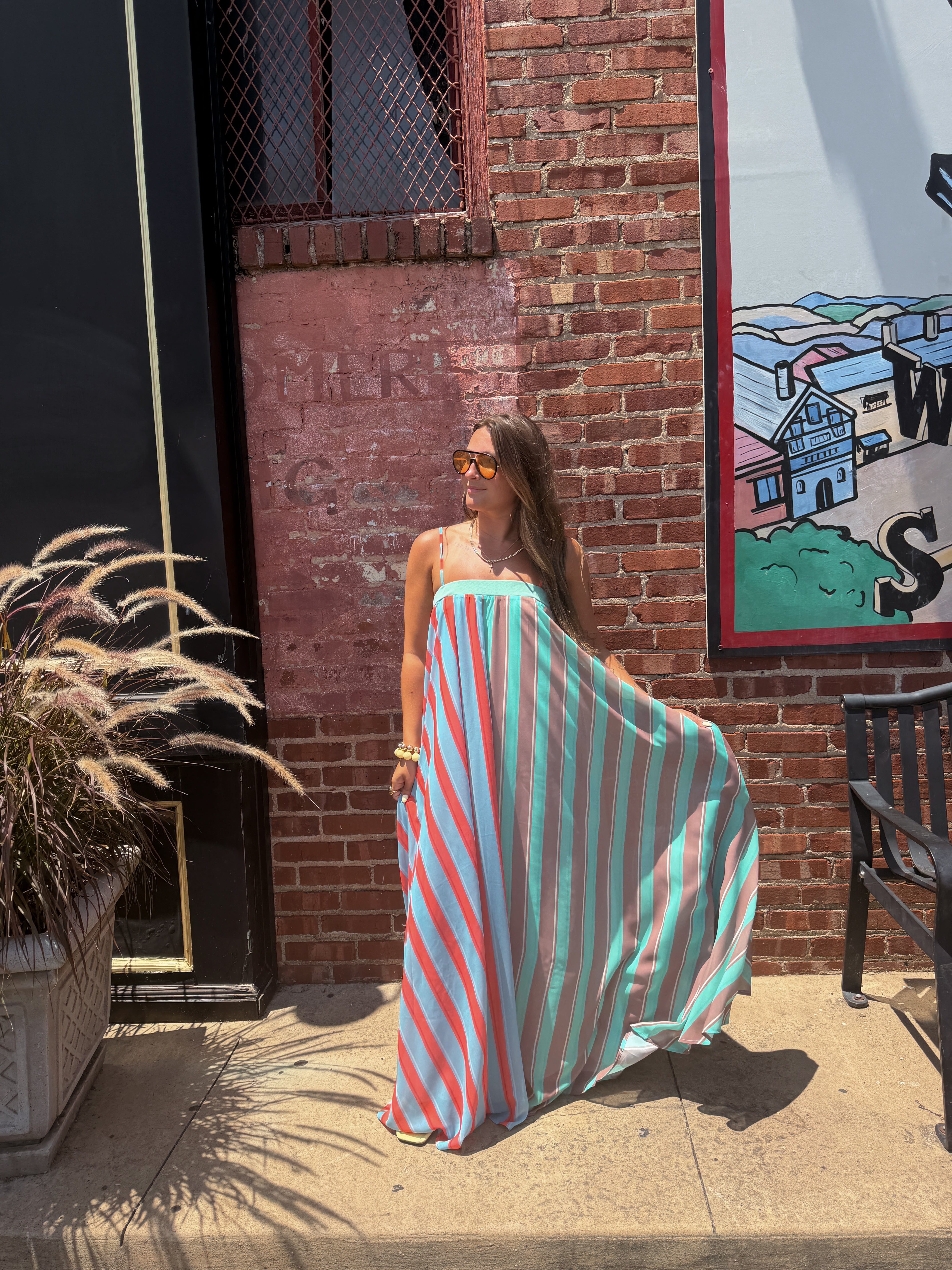 Pre-Order Sarah Striped Maxi (restock eta 8/10)