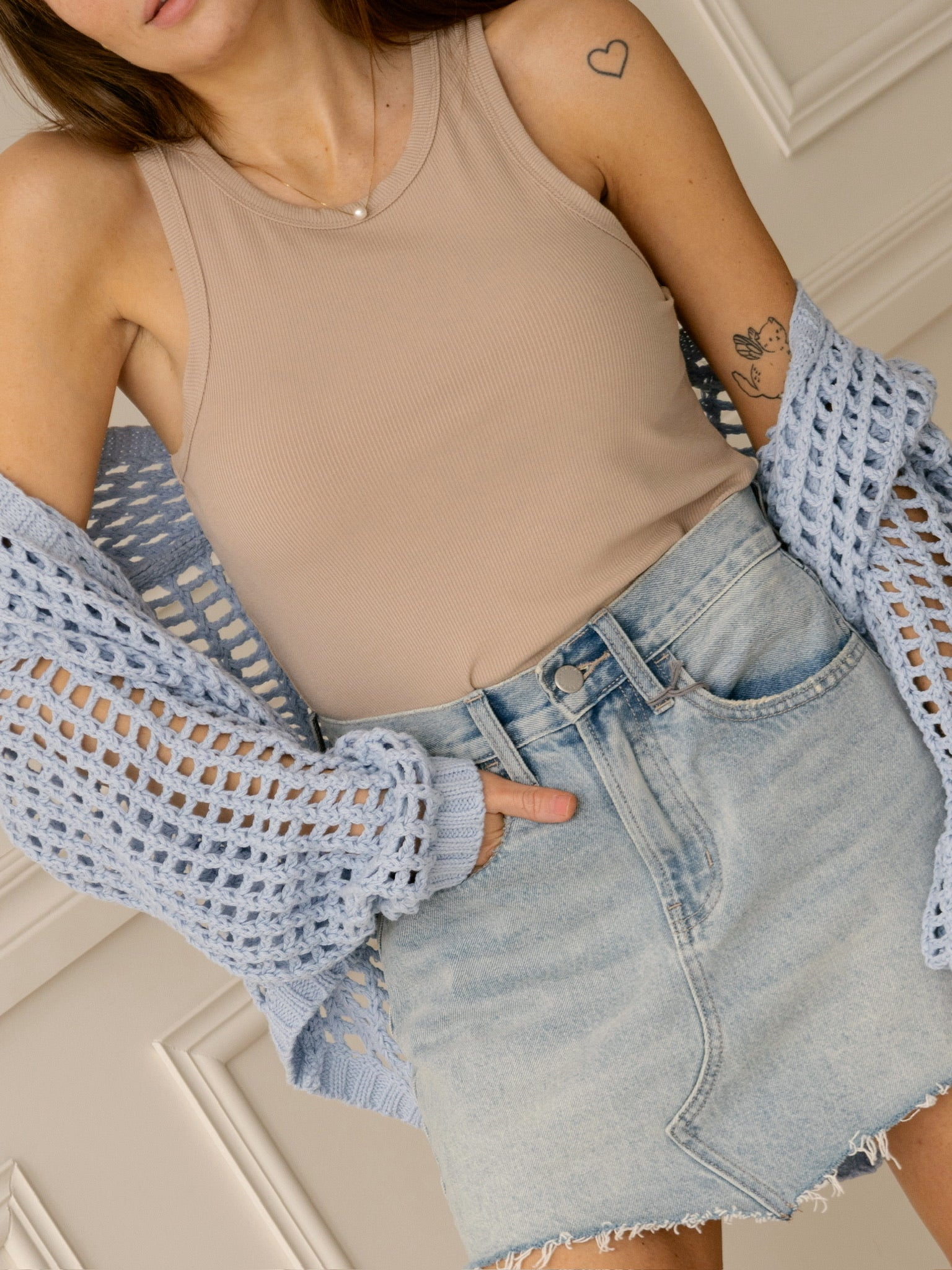 Sweet Summer Cardigan - Powder Blue