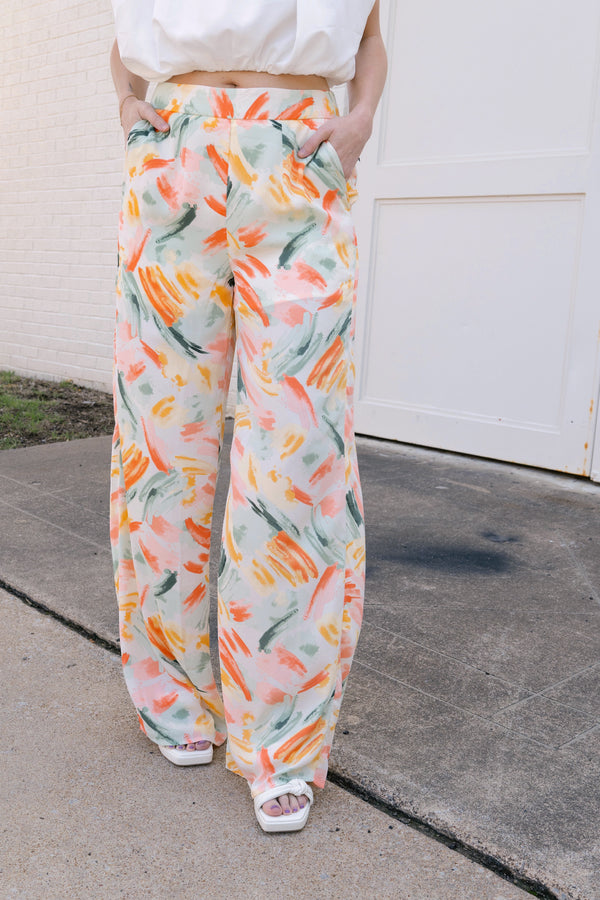 Painted Pastel Trousers