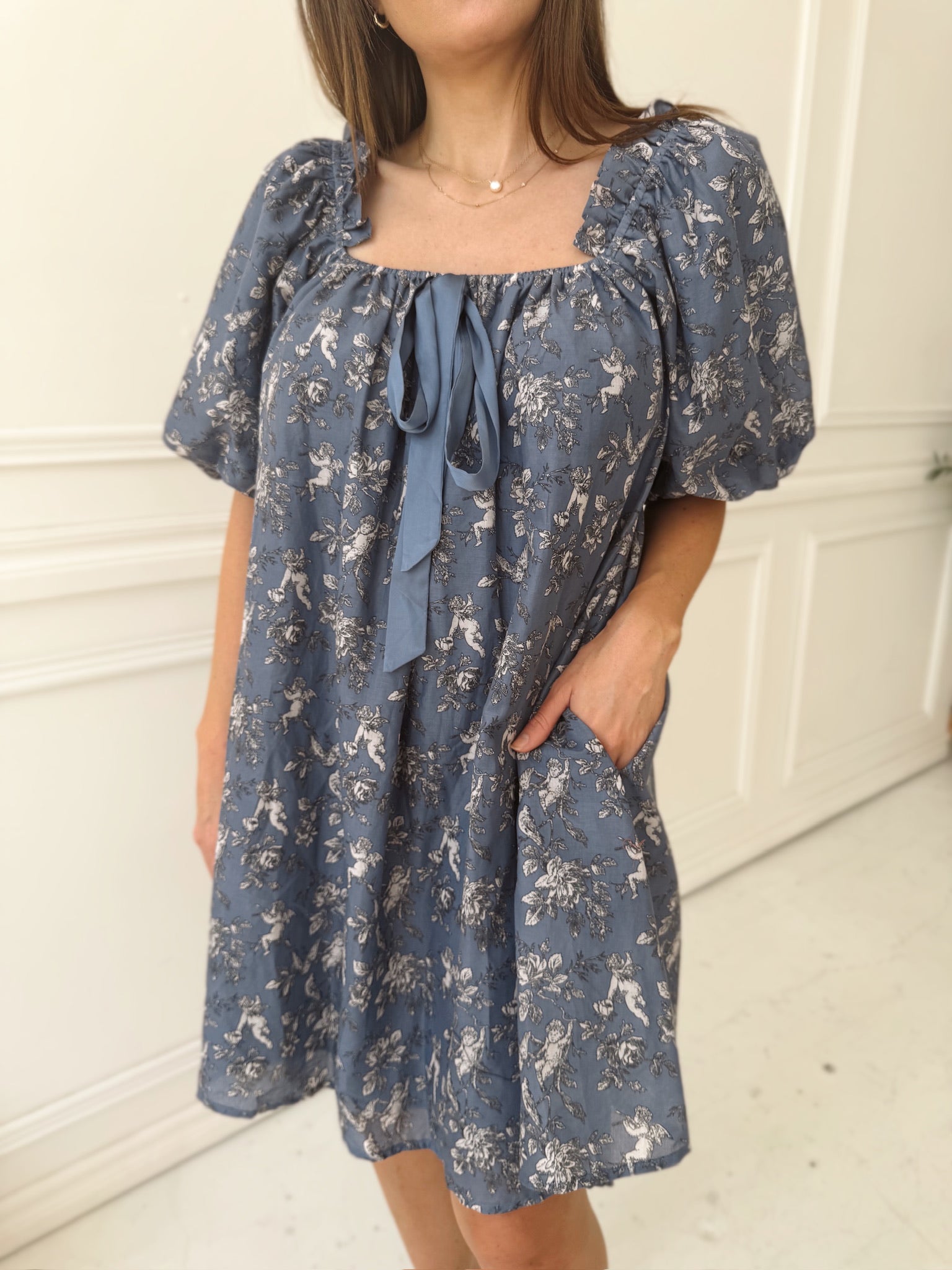 Cherub Toile Mini Dress
