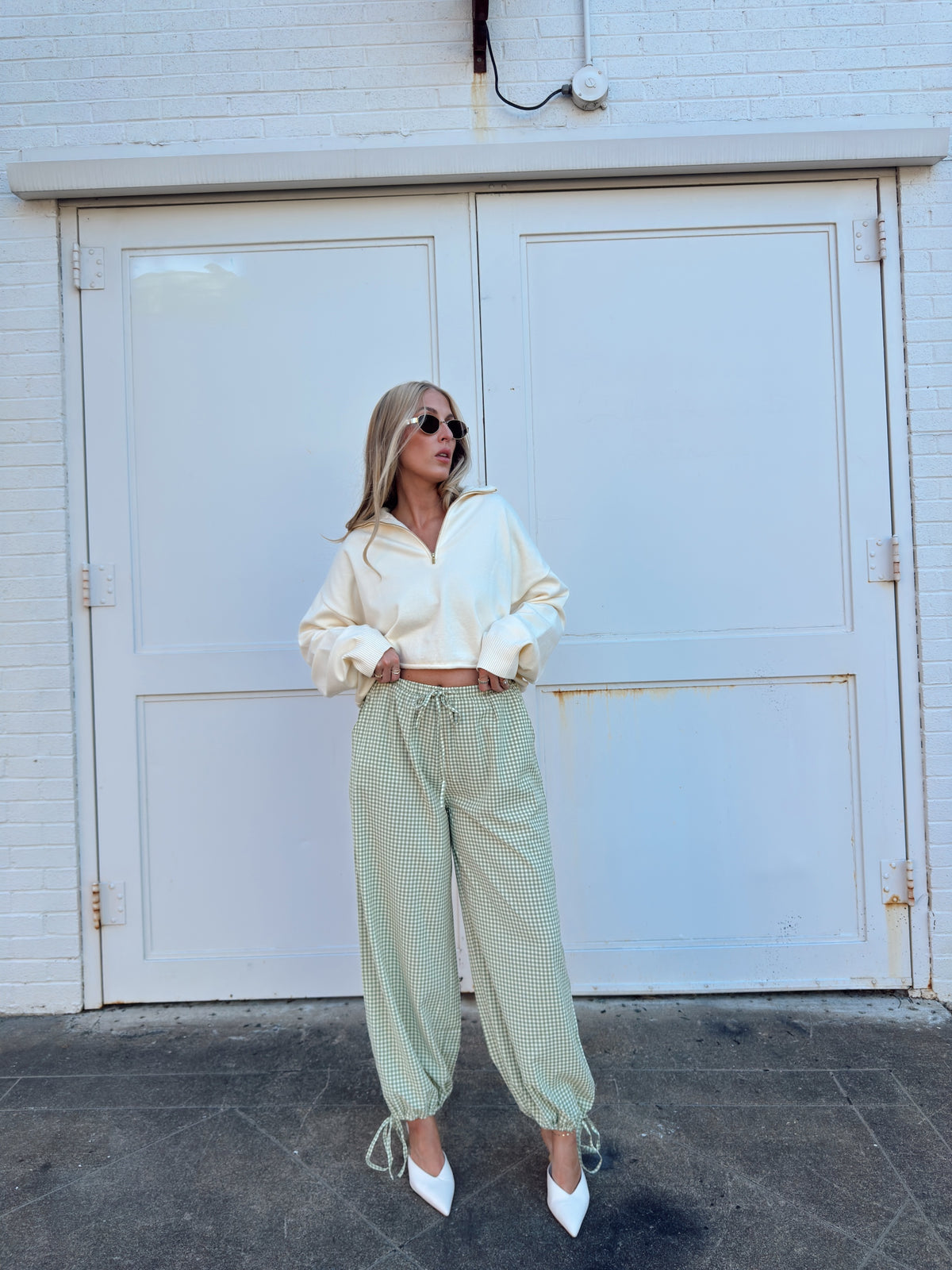 Gina Gingham Joggers