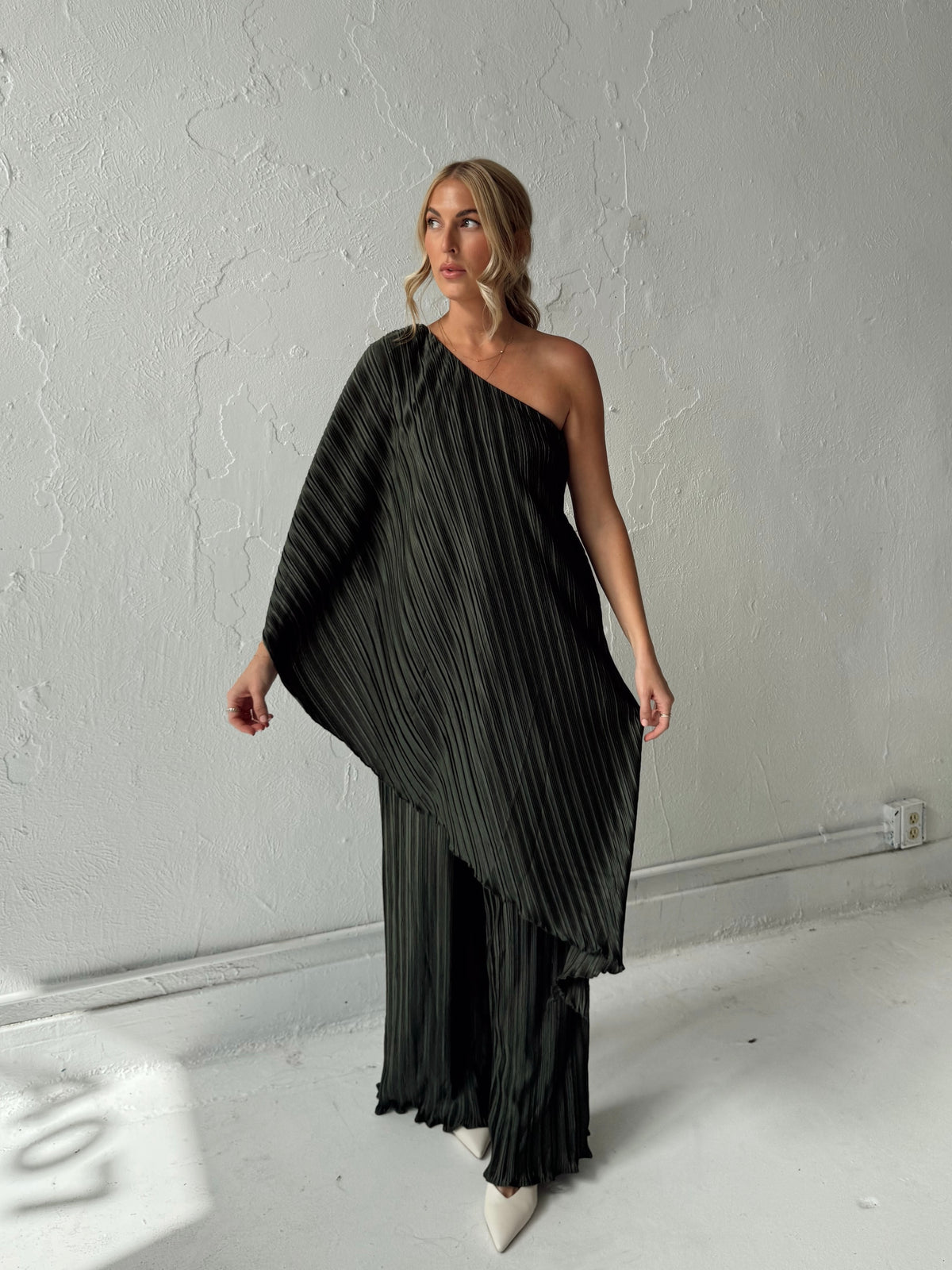 Iris Pleated Two Piece Set