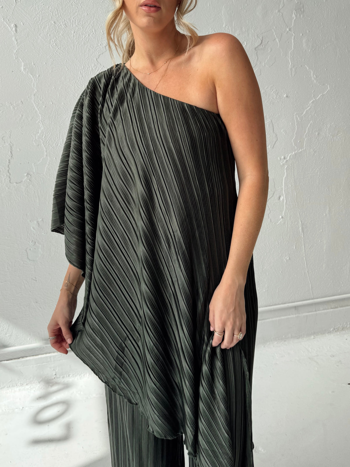 Iris Pleated Two Piece Set