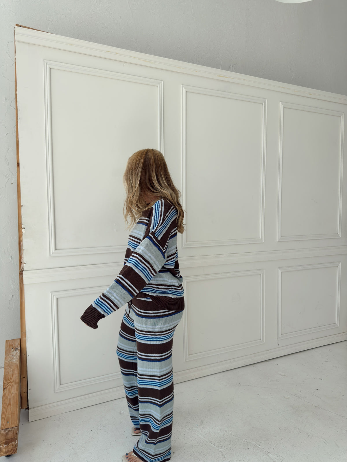 Jenna Multi Stripe Sweater Set