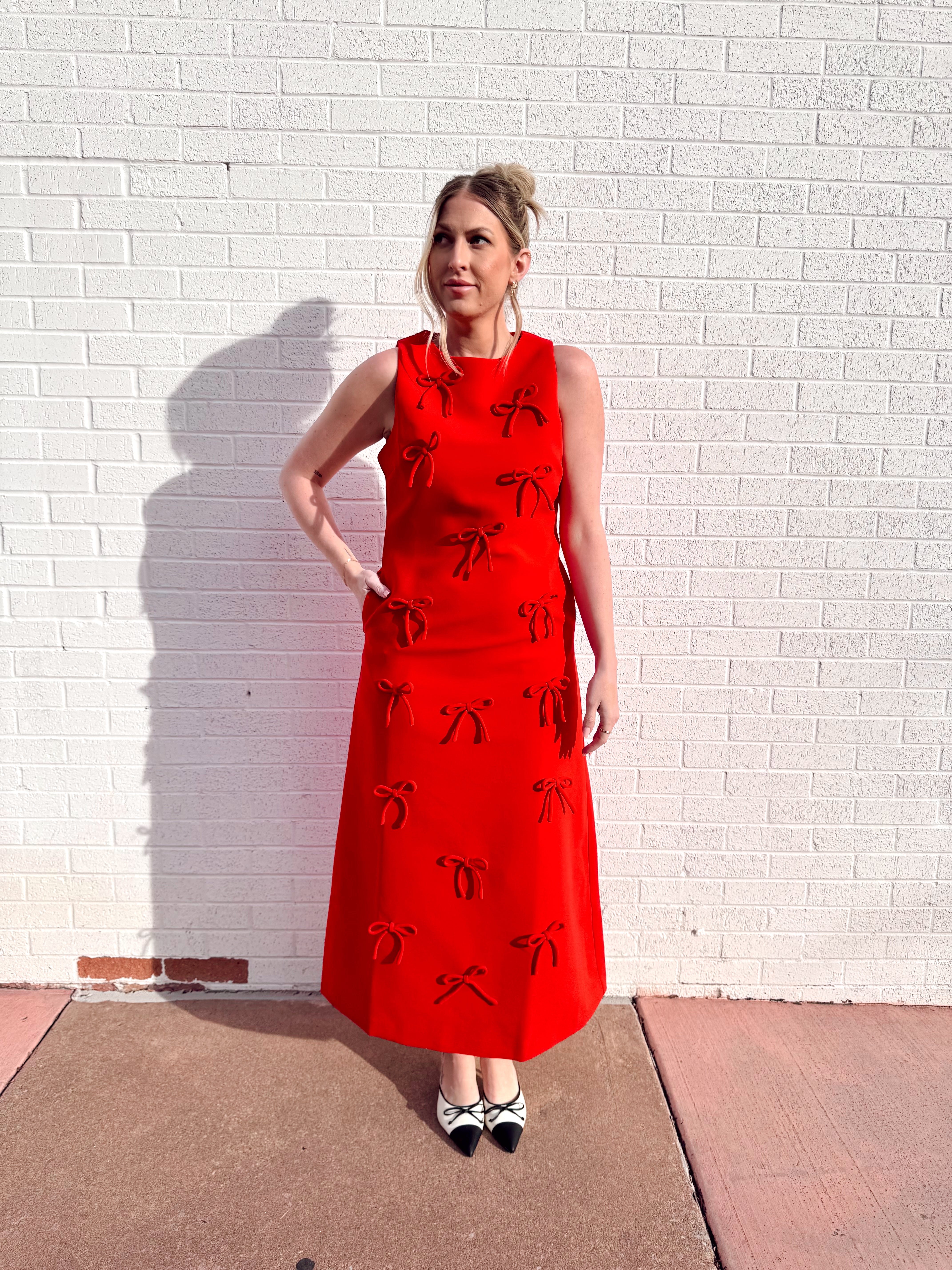 English Factory Bow Detailed Midi Dress