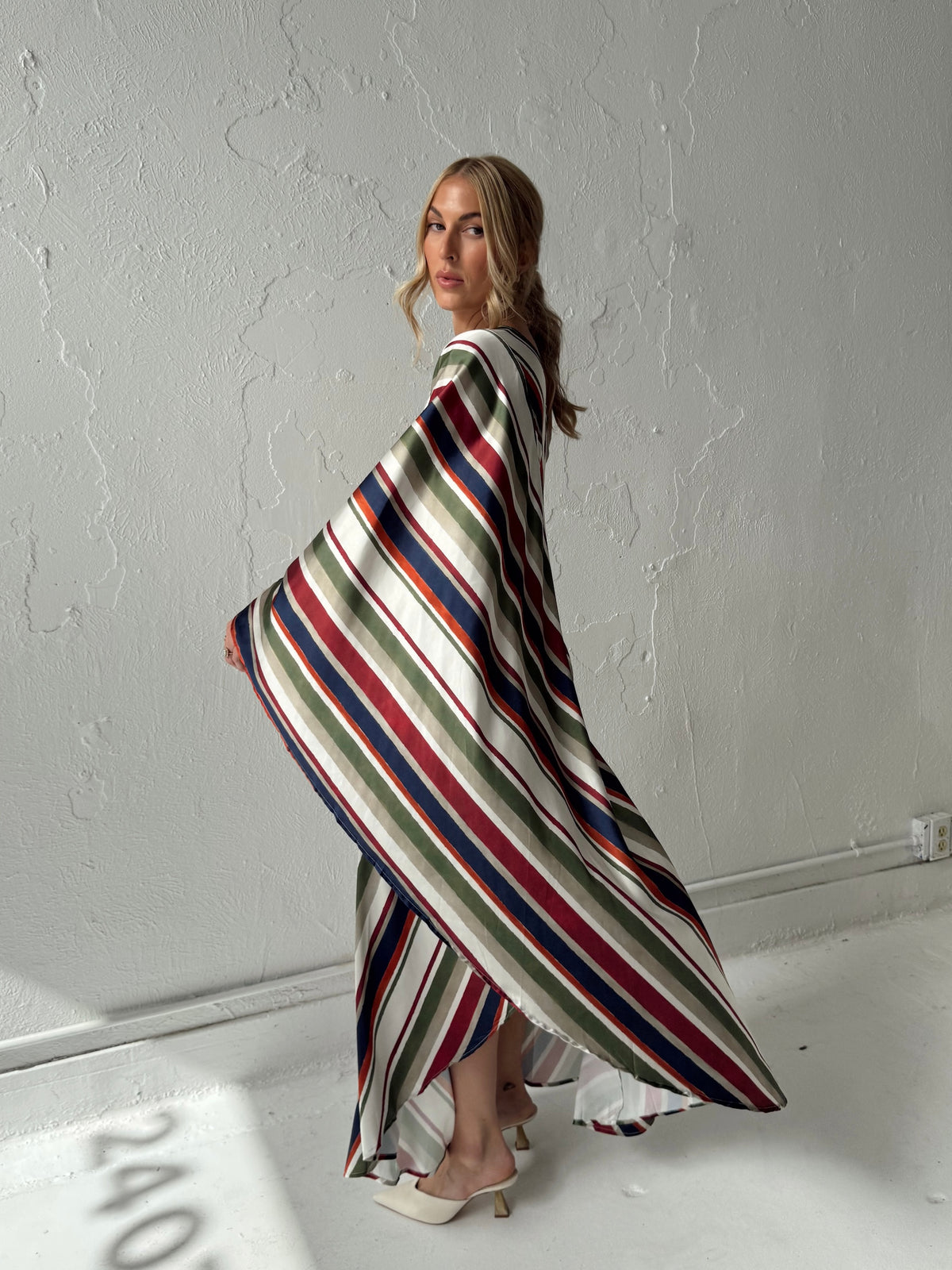 Dani Diagonal Caftan Maxi Dress