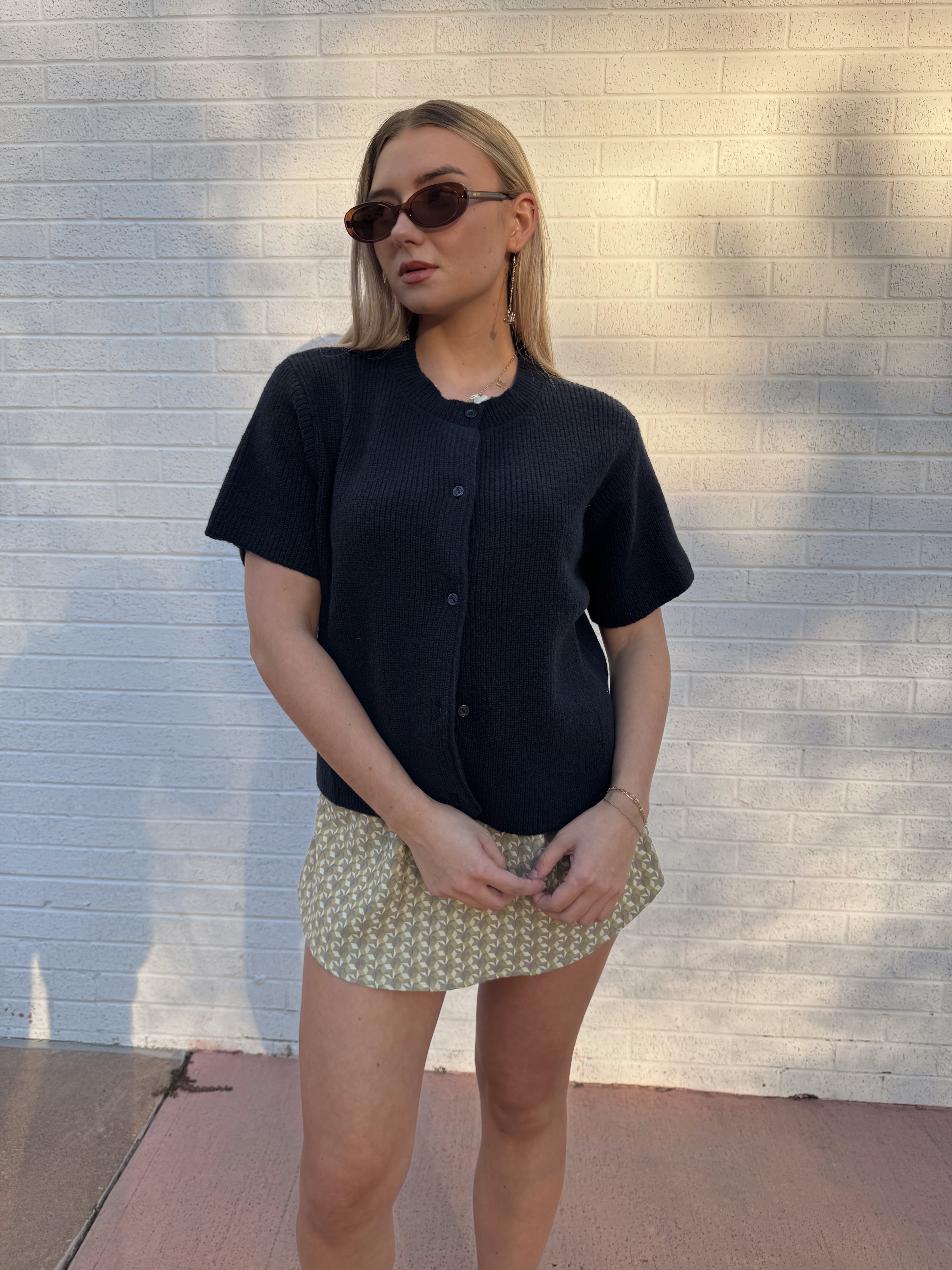 Classic Short Sleeve Knit Top