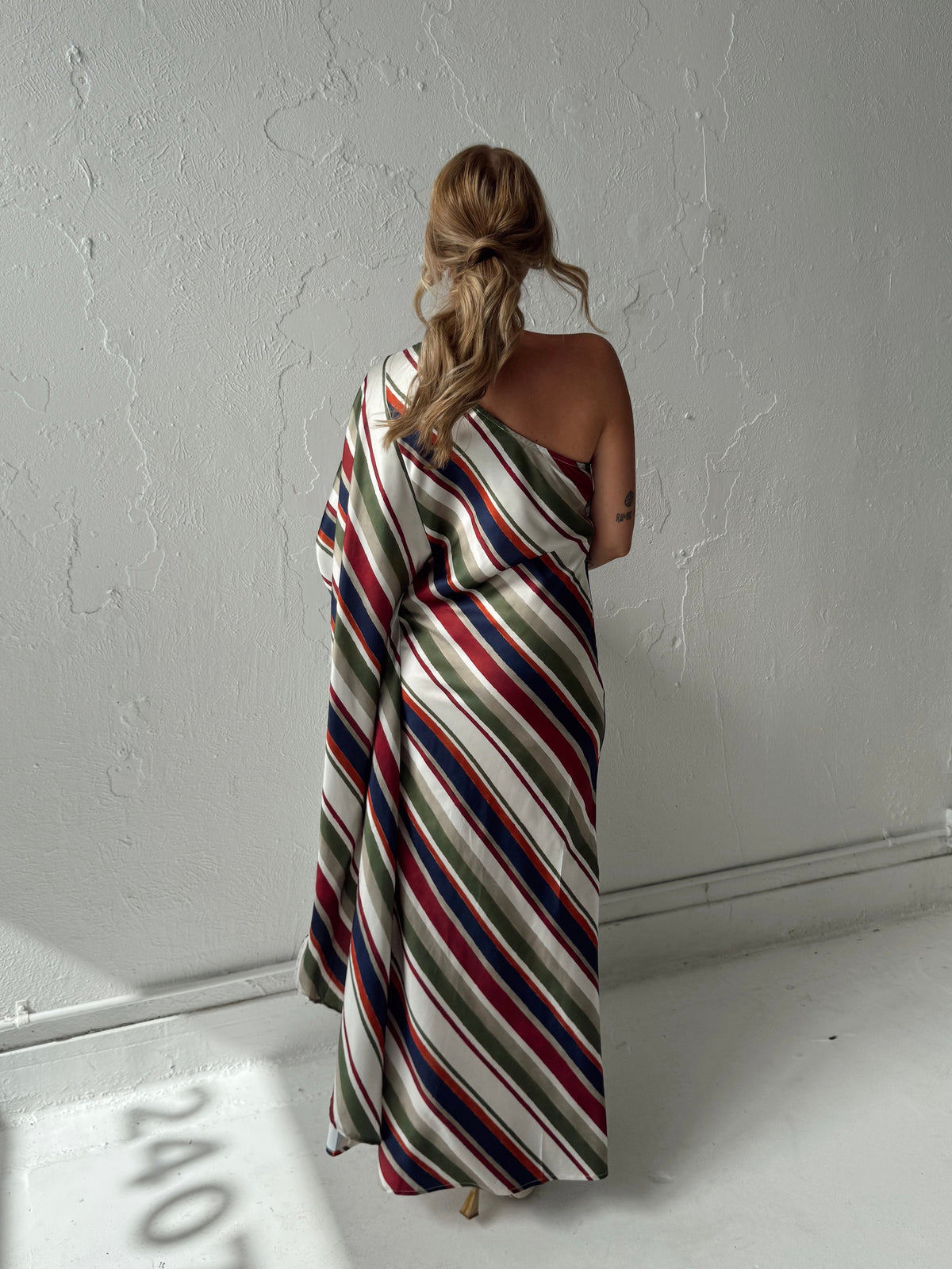 Dani Diagonal Caftan Maxi Dress