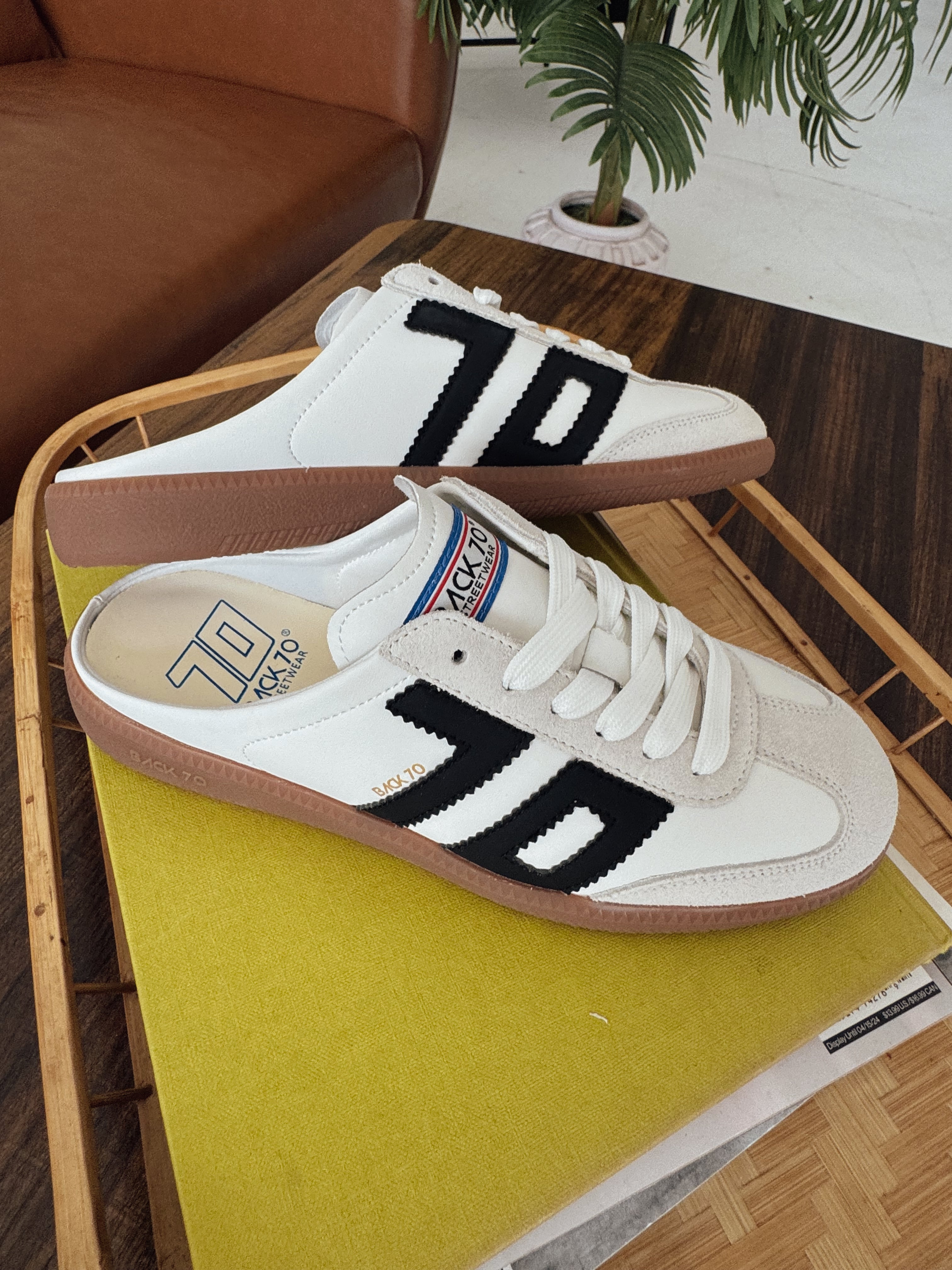 Back 70 Easter Backless Sneakers in Black