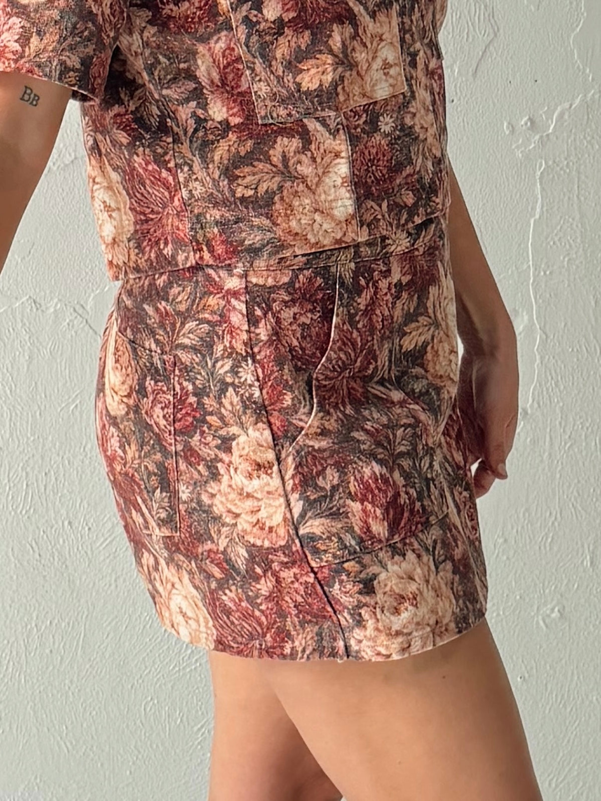 Tove Floral Wrap Skort