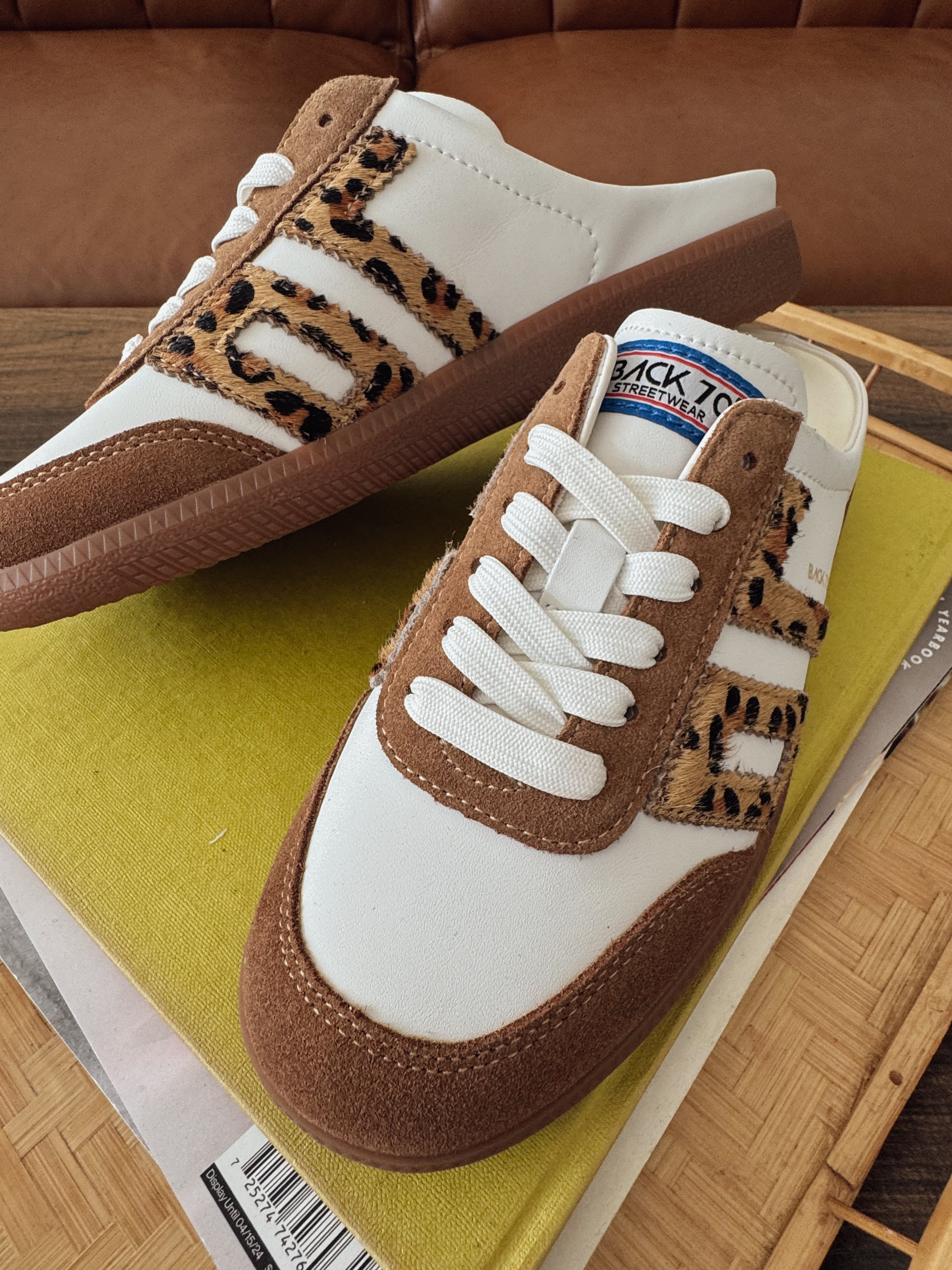Back 70 Easter Backless Sneakers in Leopard