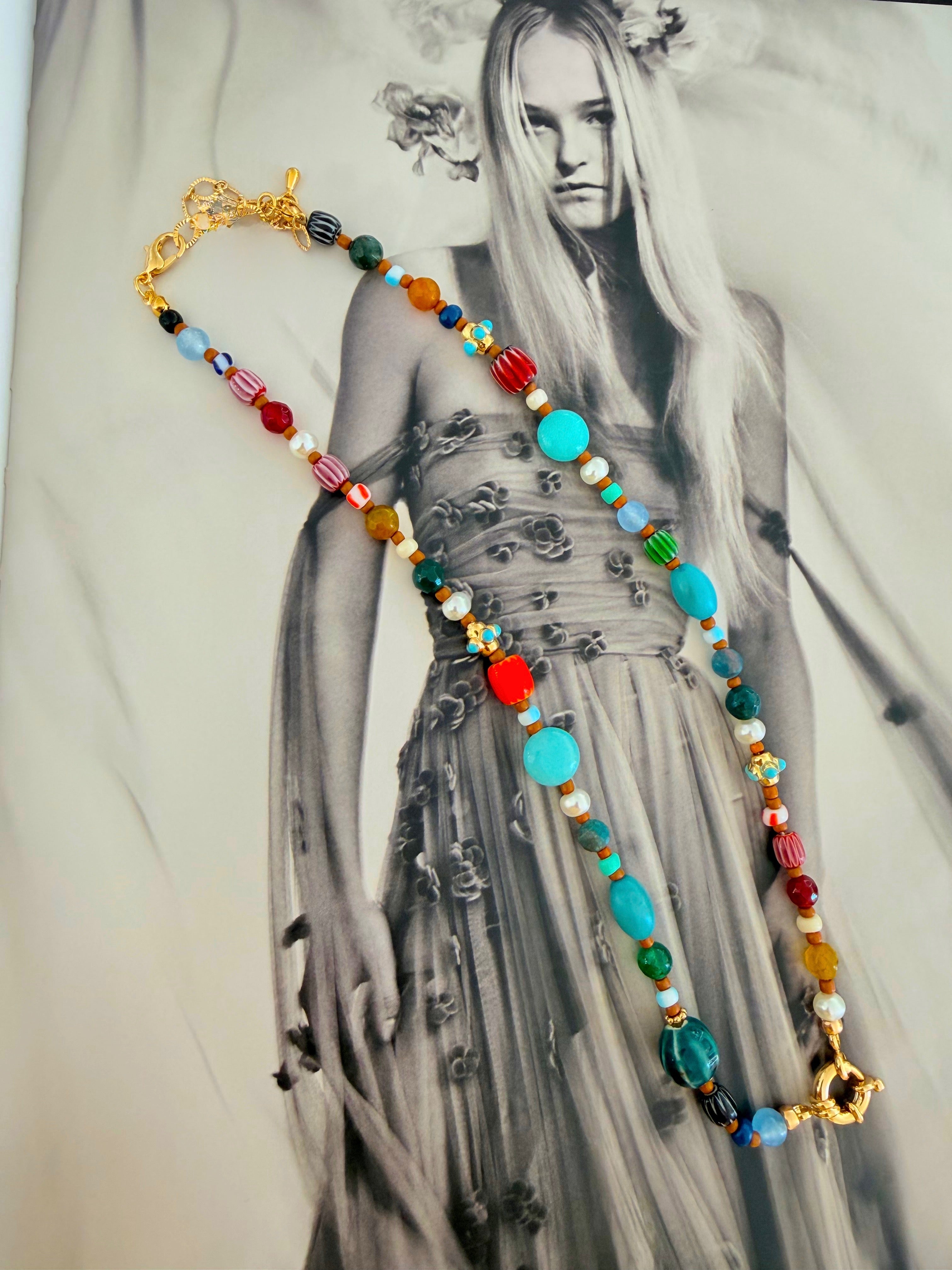 Beaded Clasp Necklace