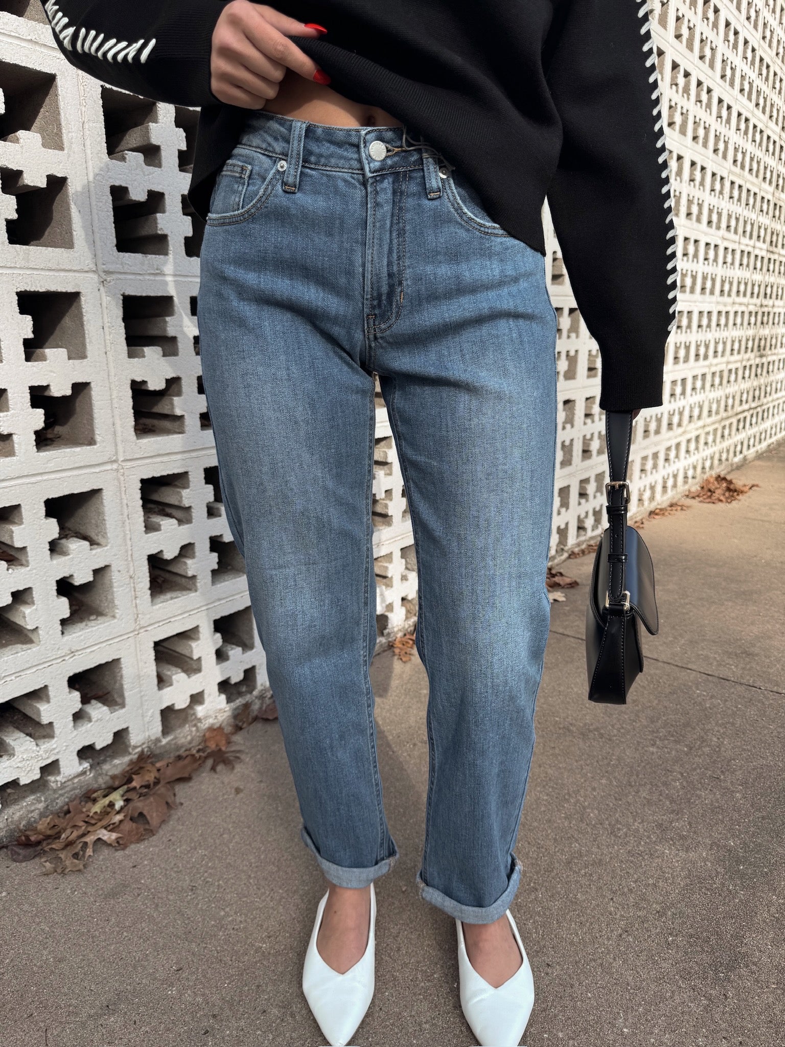 Claire Cuff Barrel Denim