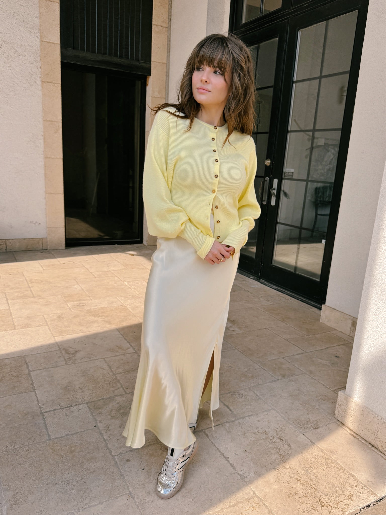JiJi Chenoa Cardigan - Butter Yellow