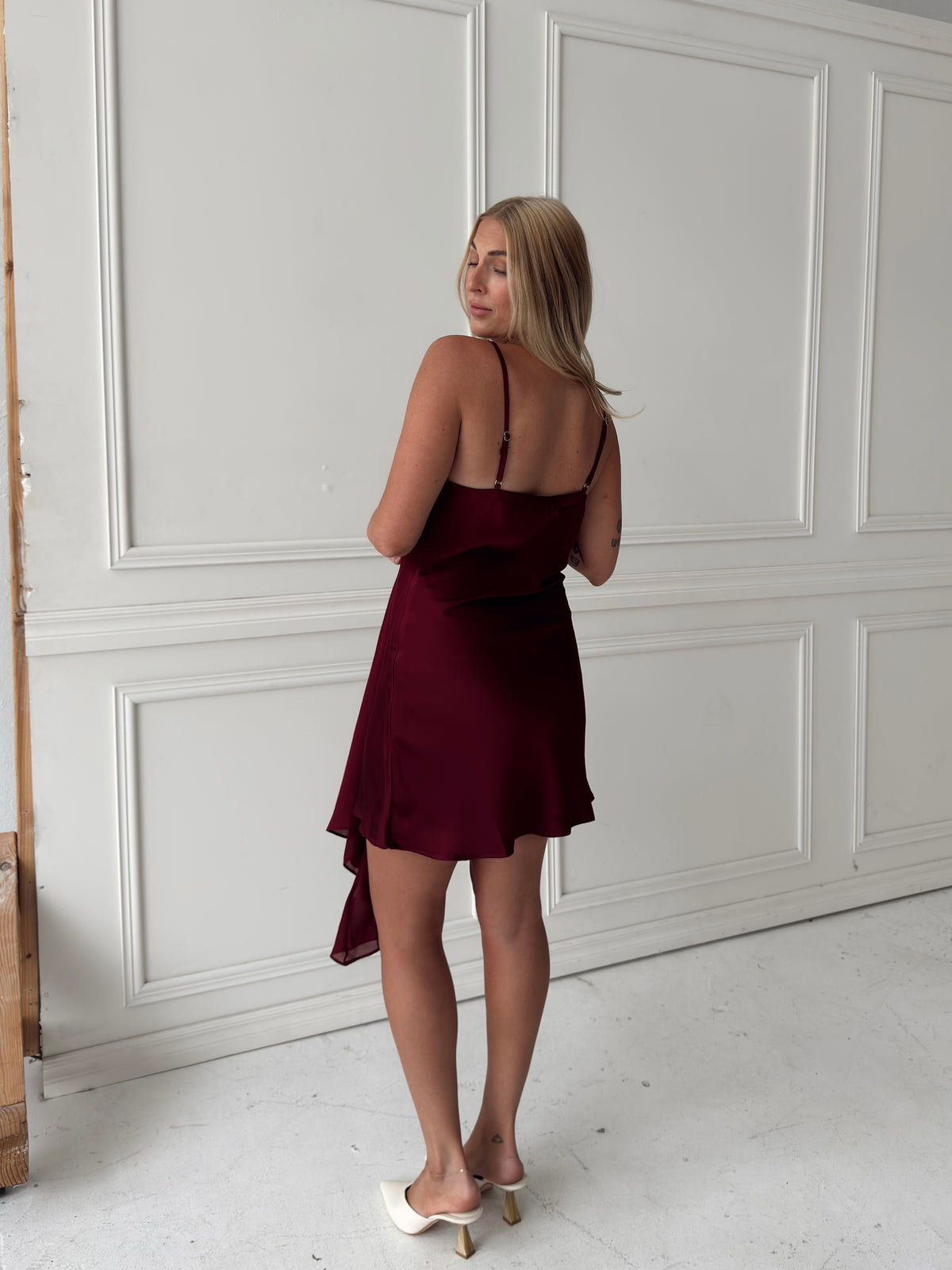 Caysie Sheer Cape Mini Dress