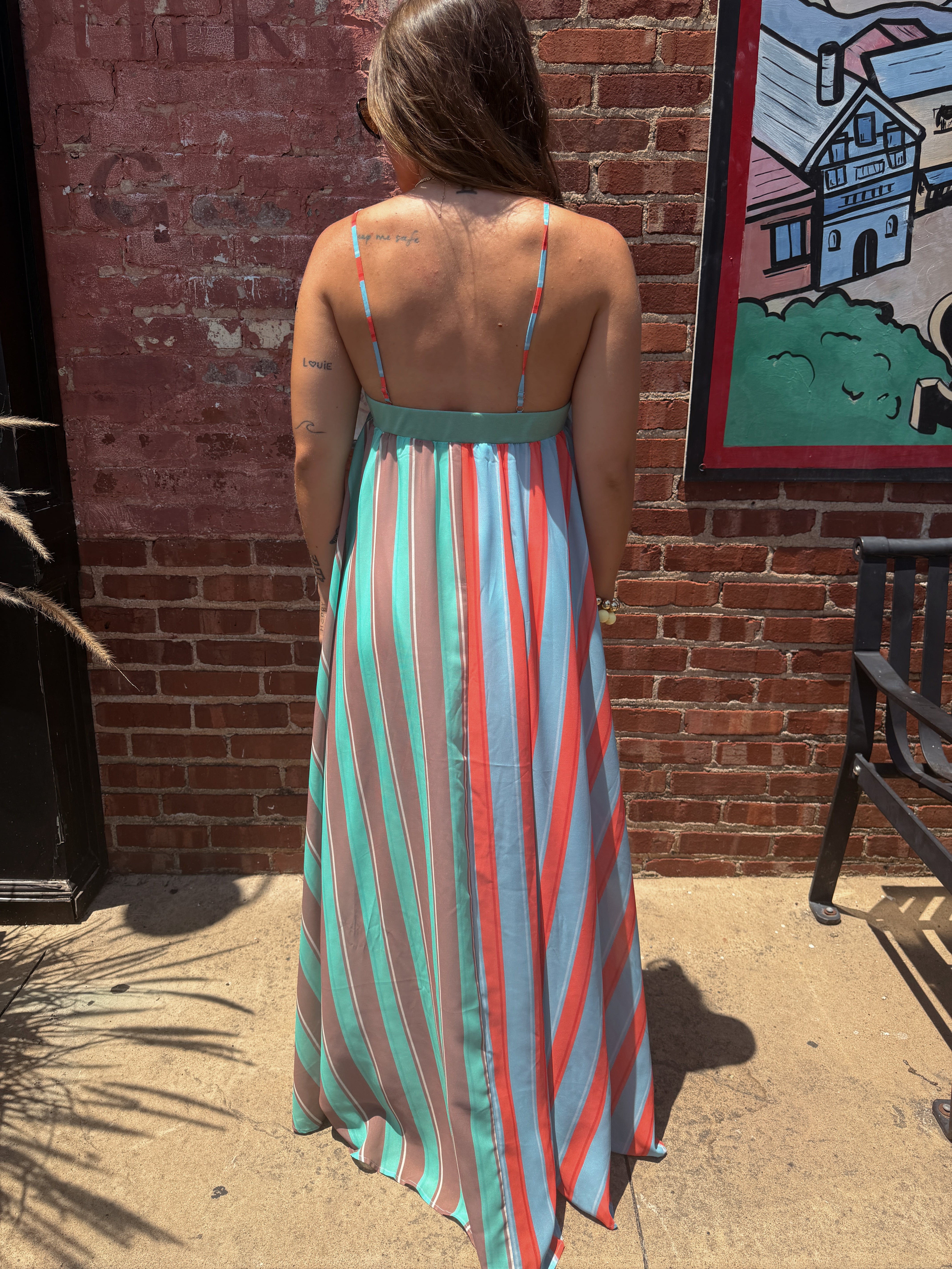 Pre-Order Sarah Striped Maxi (restock eta 8/10)