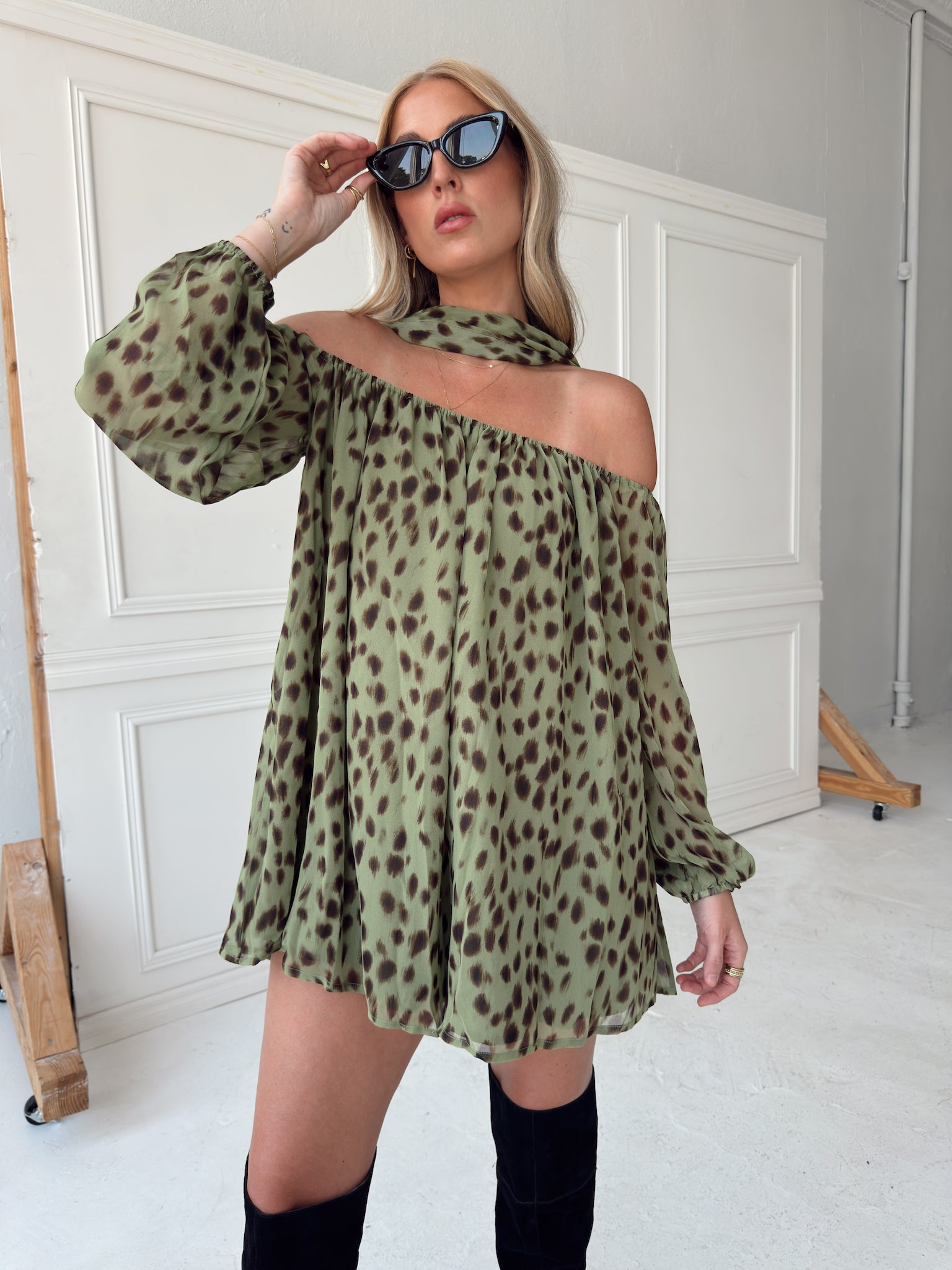 Night Out Animal Print Romper