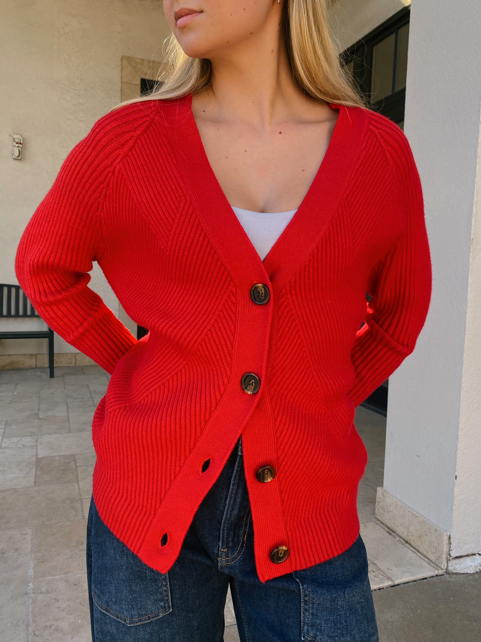 dRA Keiko Cardigan - Red