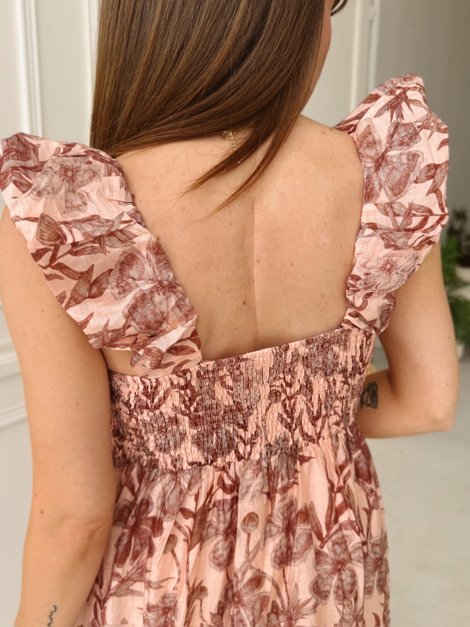 Meet Me in Santorini Whimsy Floral Maxi Dress