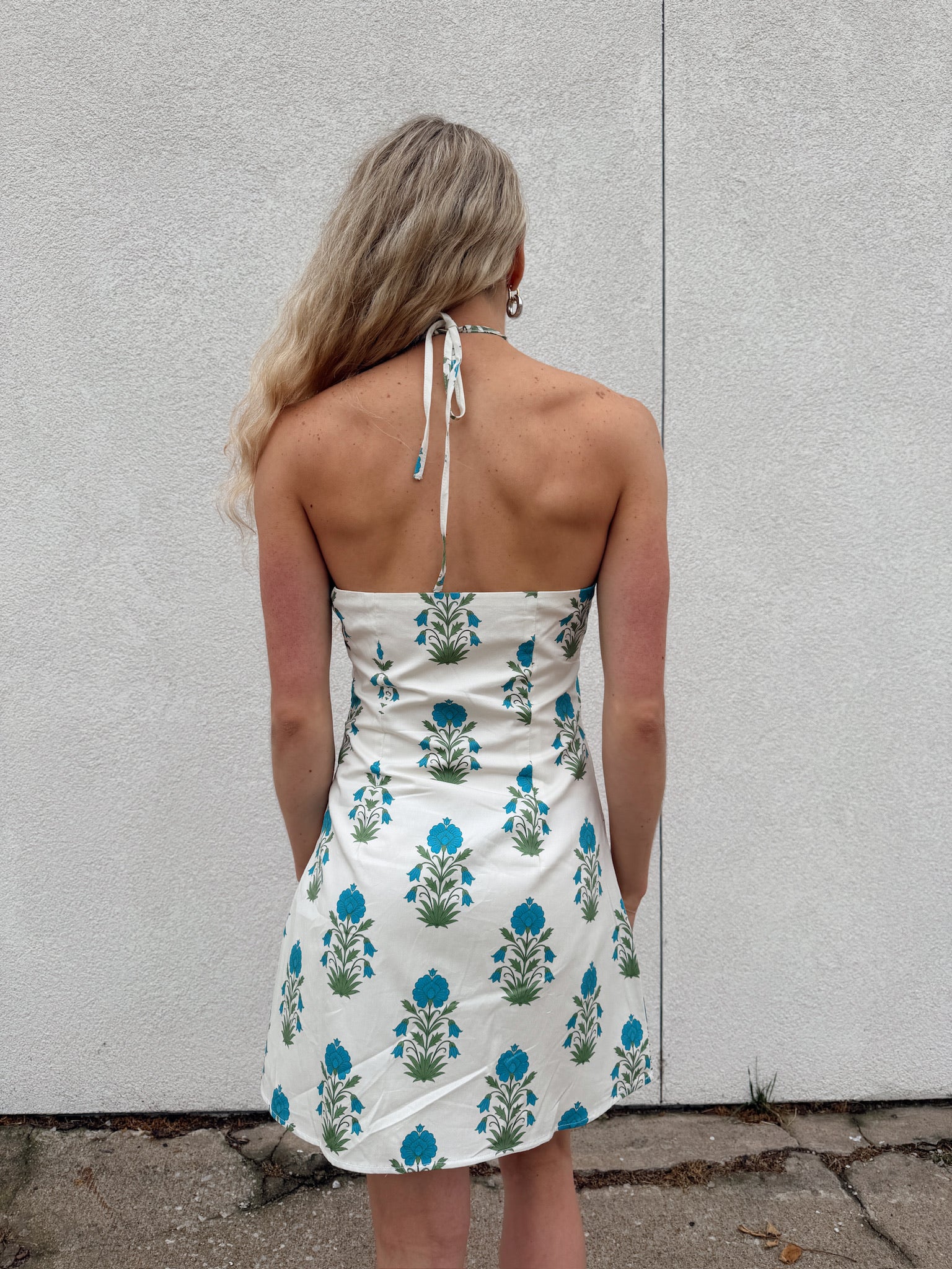 Eli Floral Halter Mini Dress