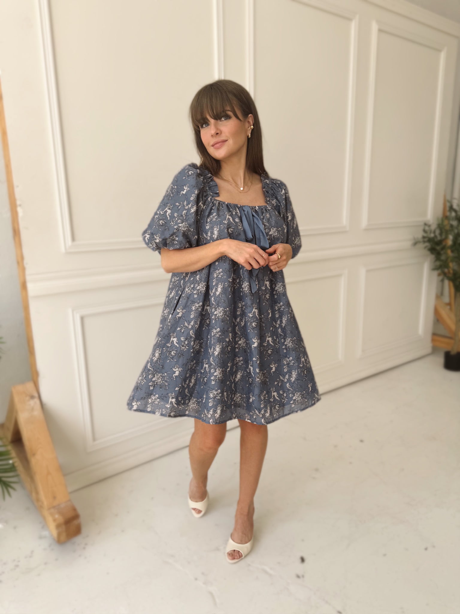 Cherub Toile Mini Dress