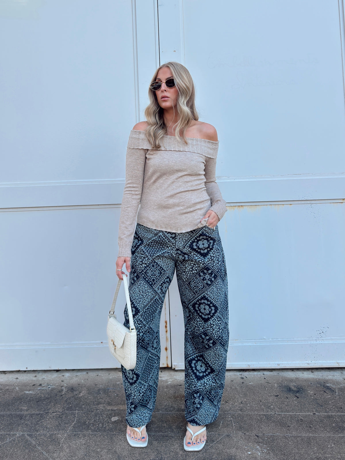 Ellie Bandana Barrel Jeans