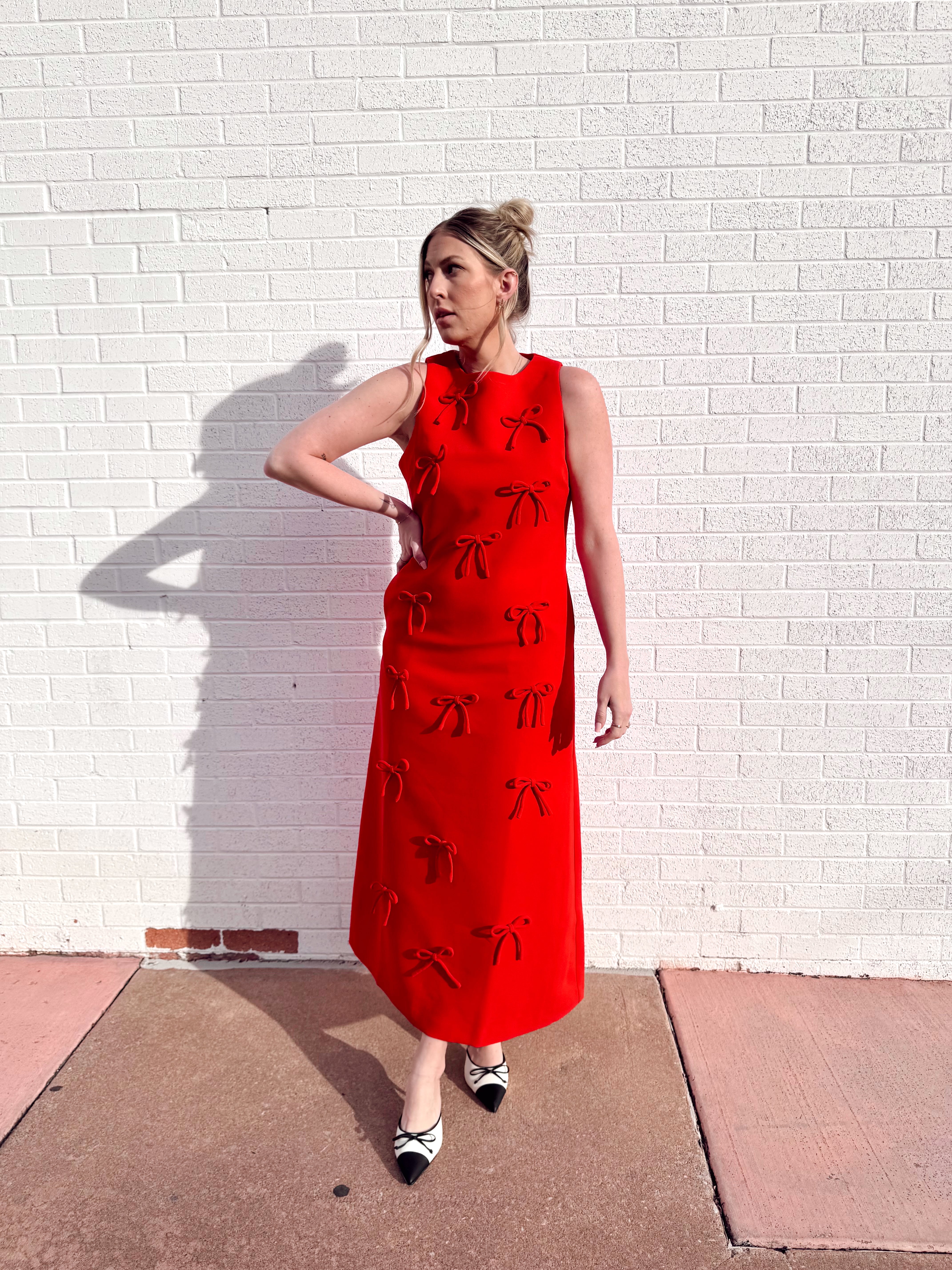 English Factory Bow Detailed Midi Dress