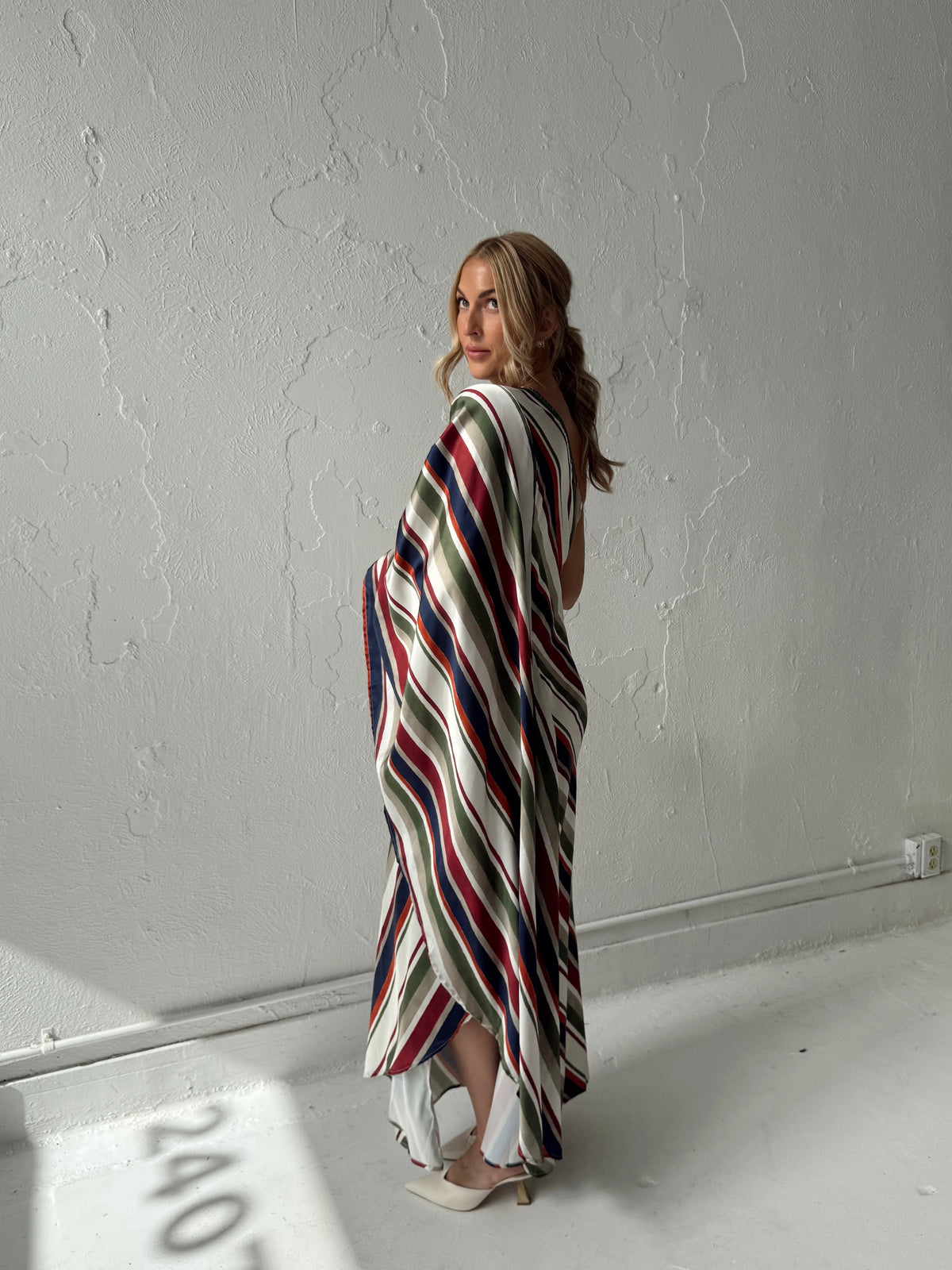 Dani Diagonal Caftan Maxi Dress