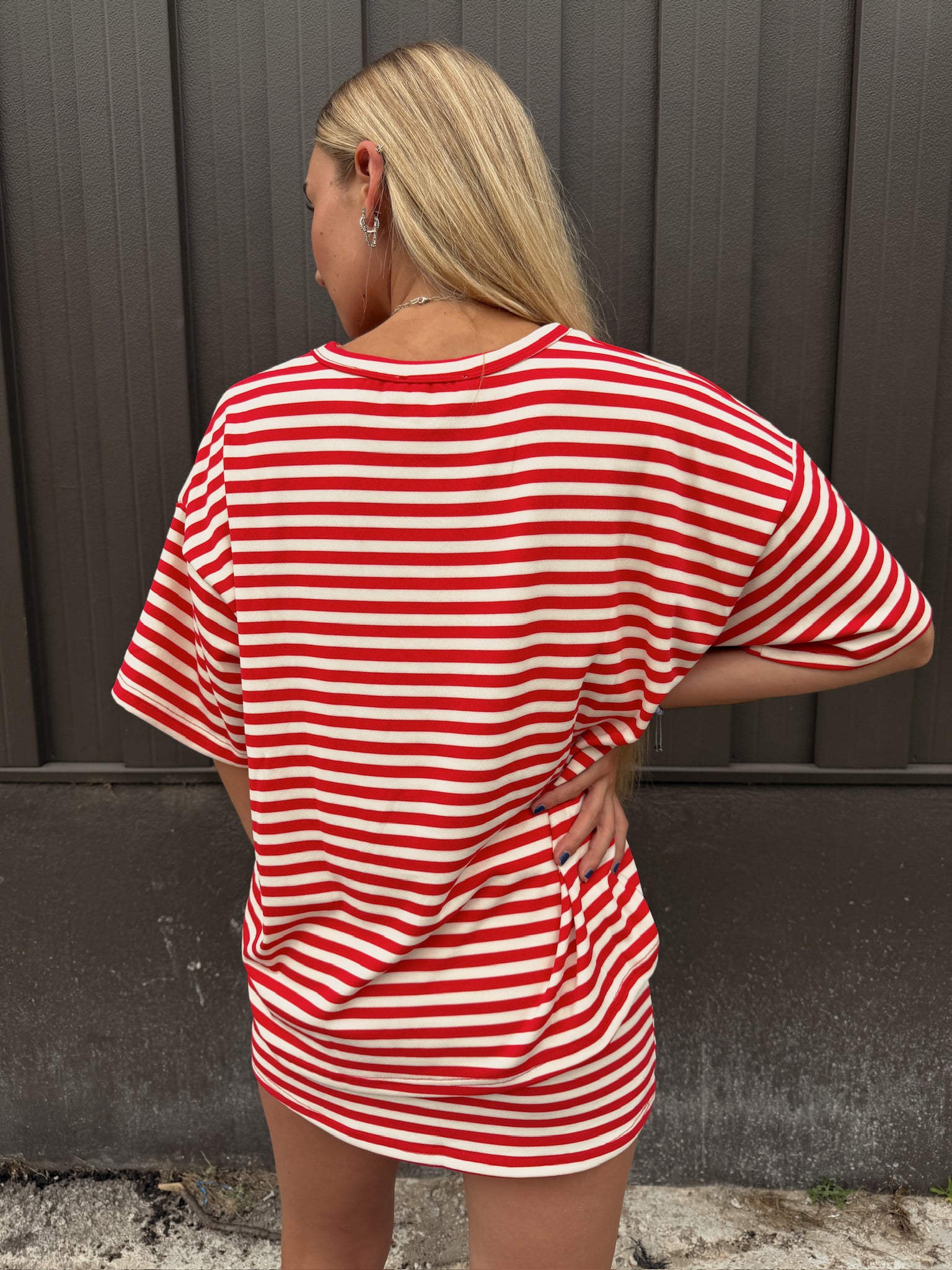 Weekender Stripe Skort - Red