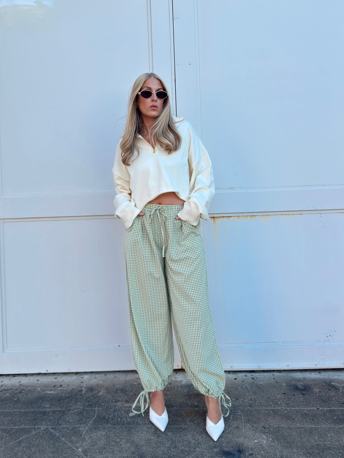 Gina Gingham Joggers