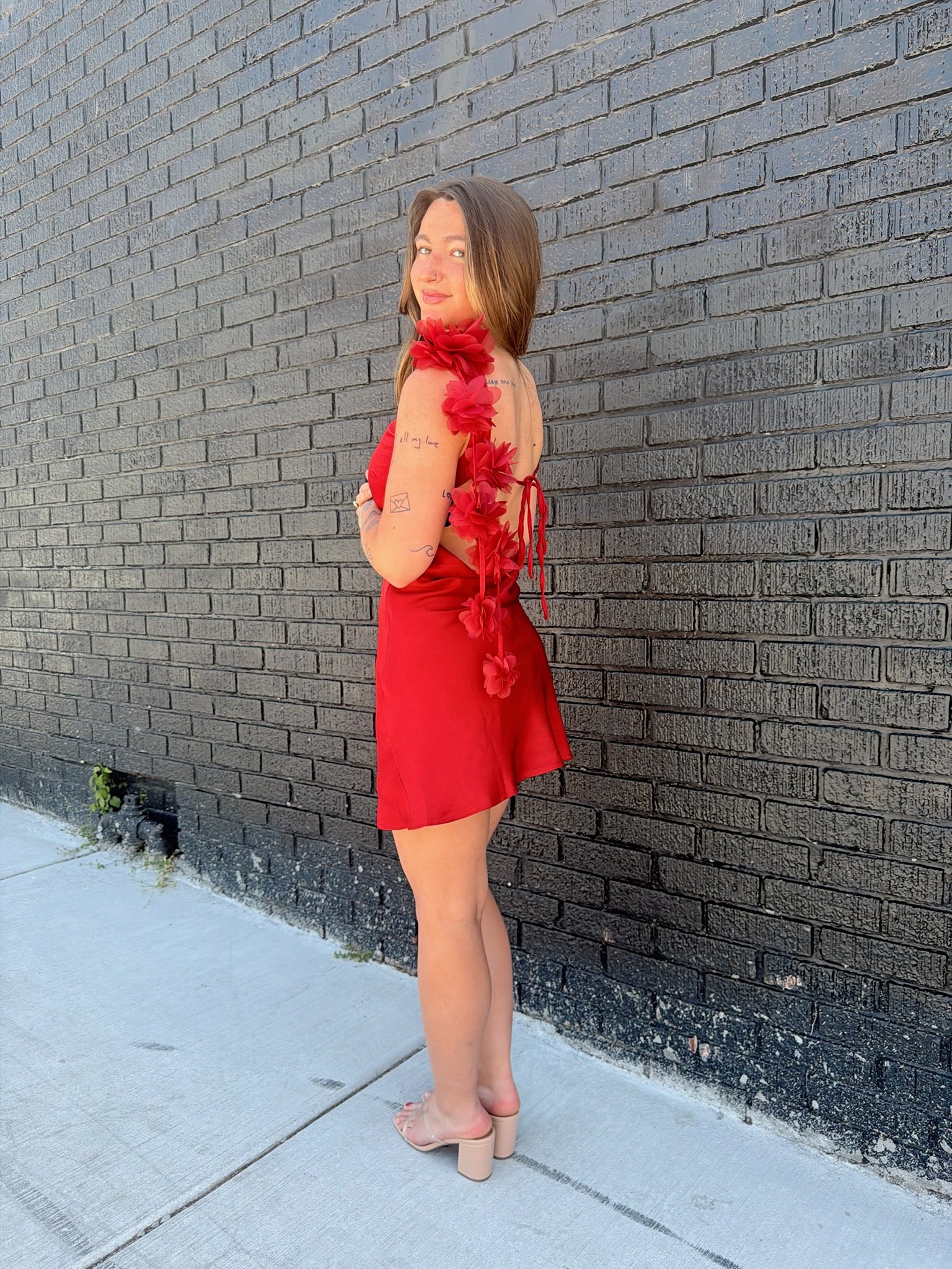 It Girl Satin Mini Dress