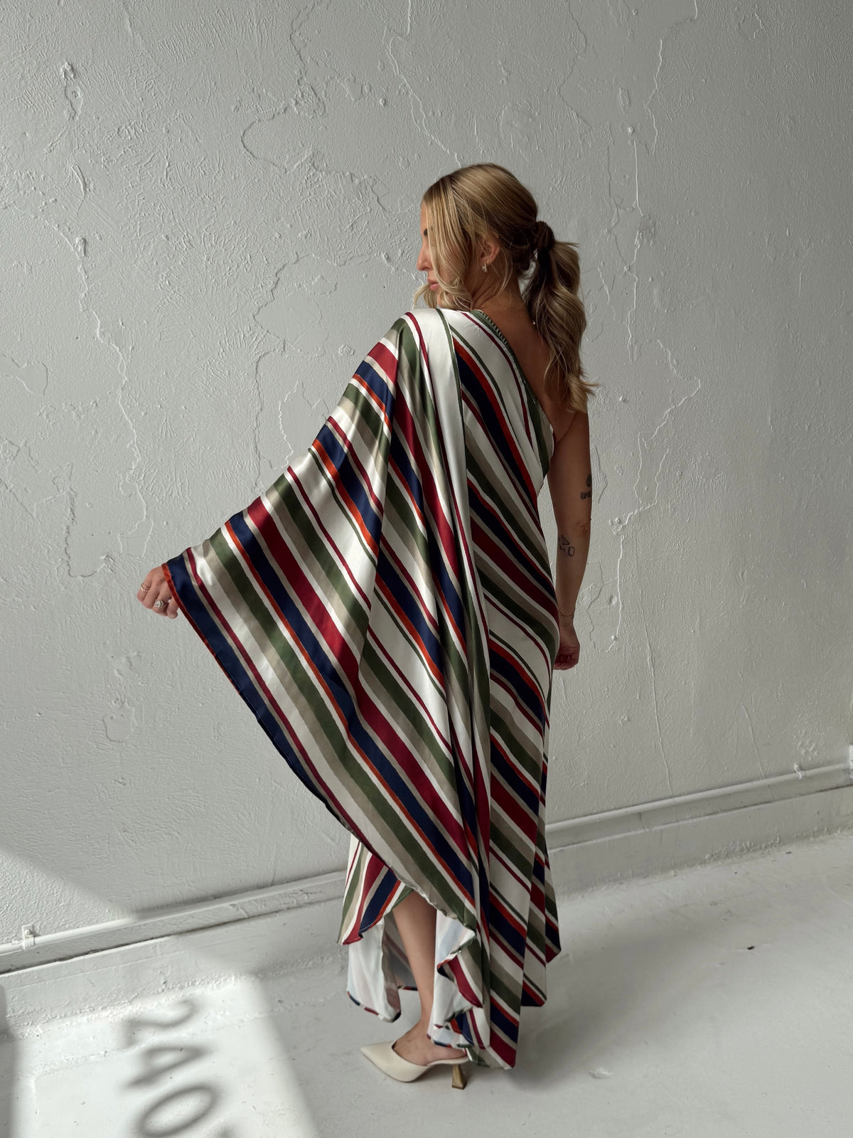 Dani Diagonal Caftan Maxi Dress