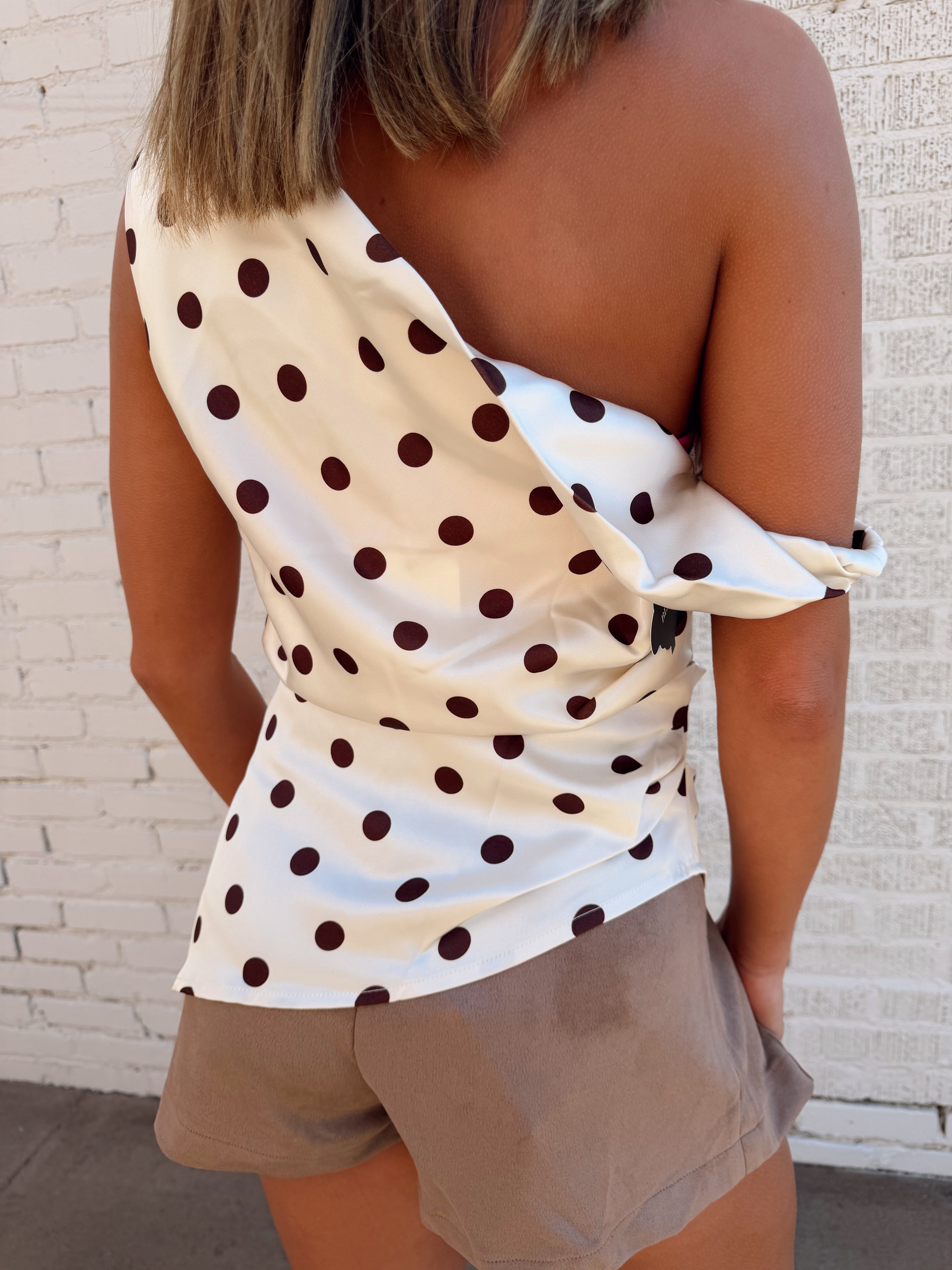Hallee Polka Dot Top