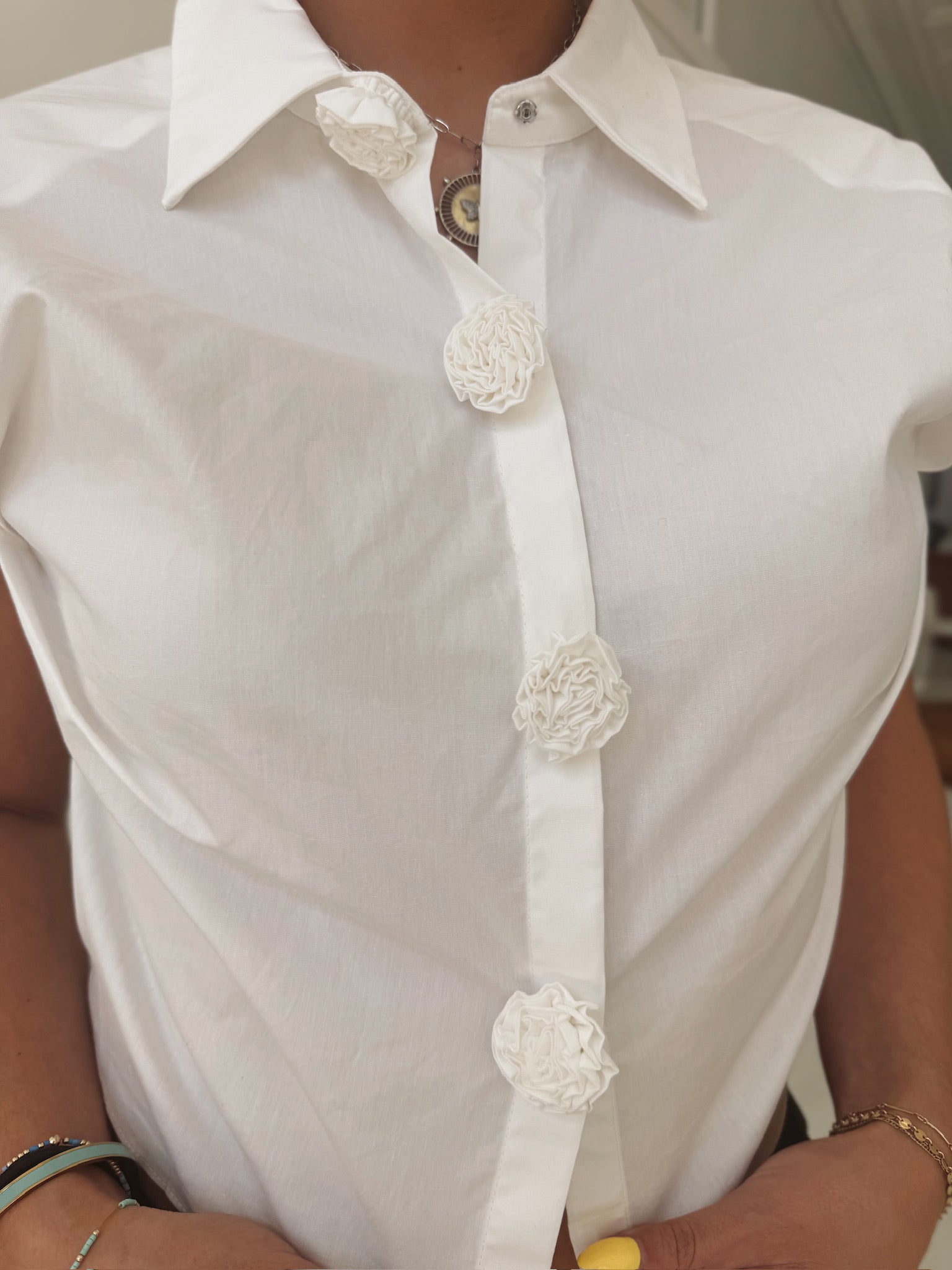 Day to Night Floral Button Up Top