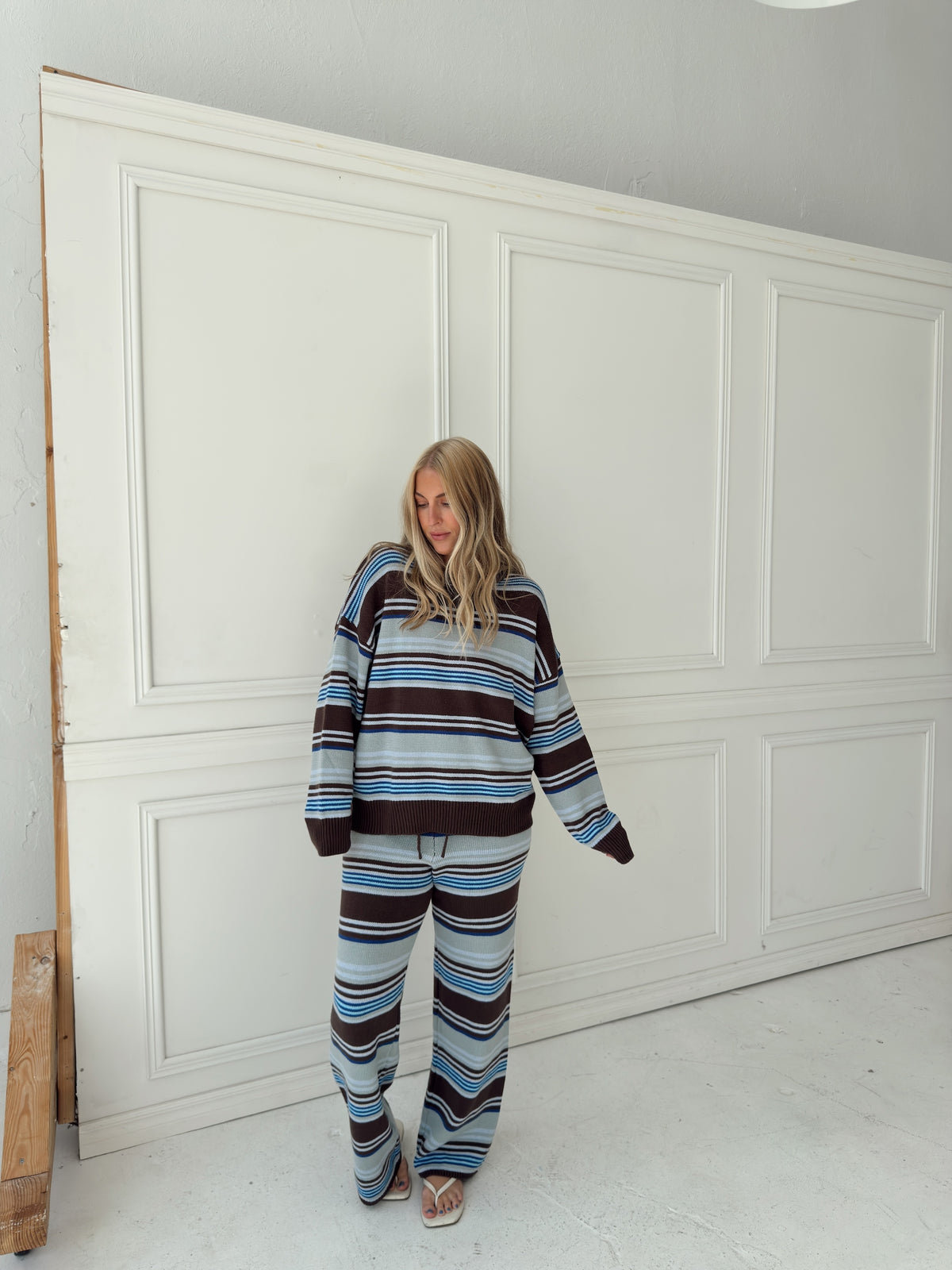 Jenna Multi Stripe Sweater Set