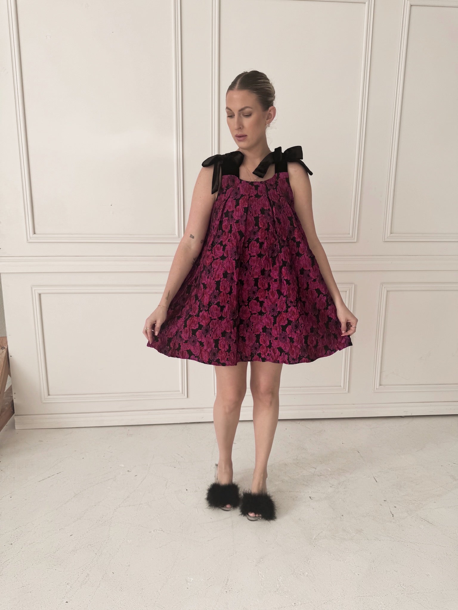 Meet Me in Santorini Heras Garland Tie Dress