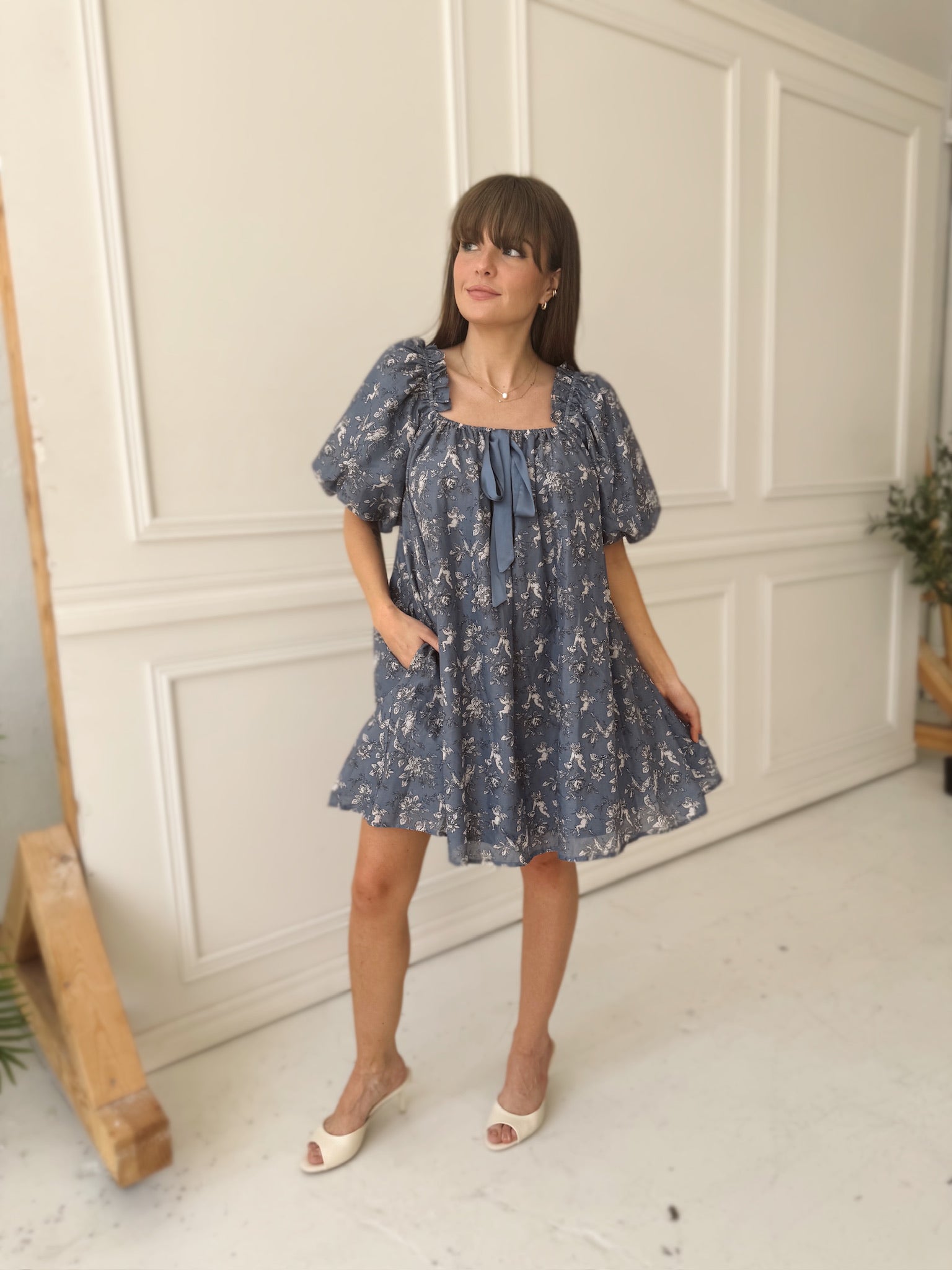 Cherub Toile Mini Dress