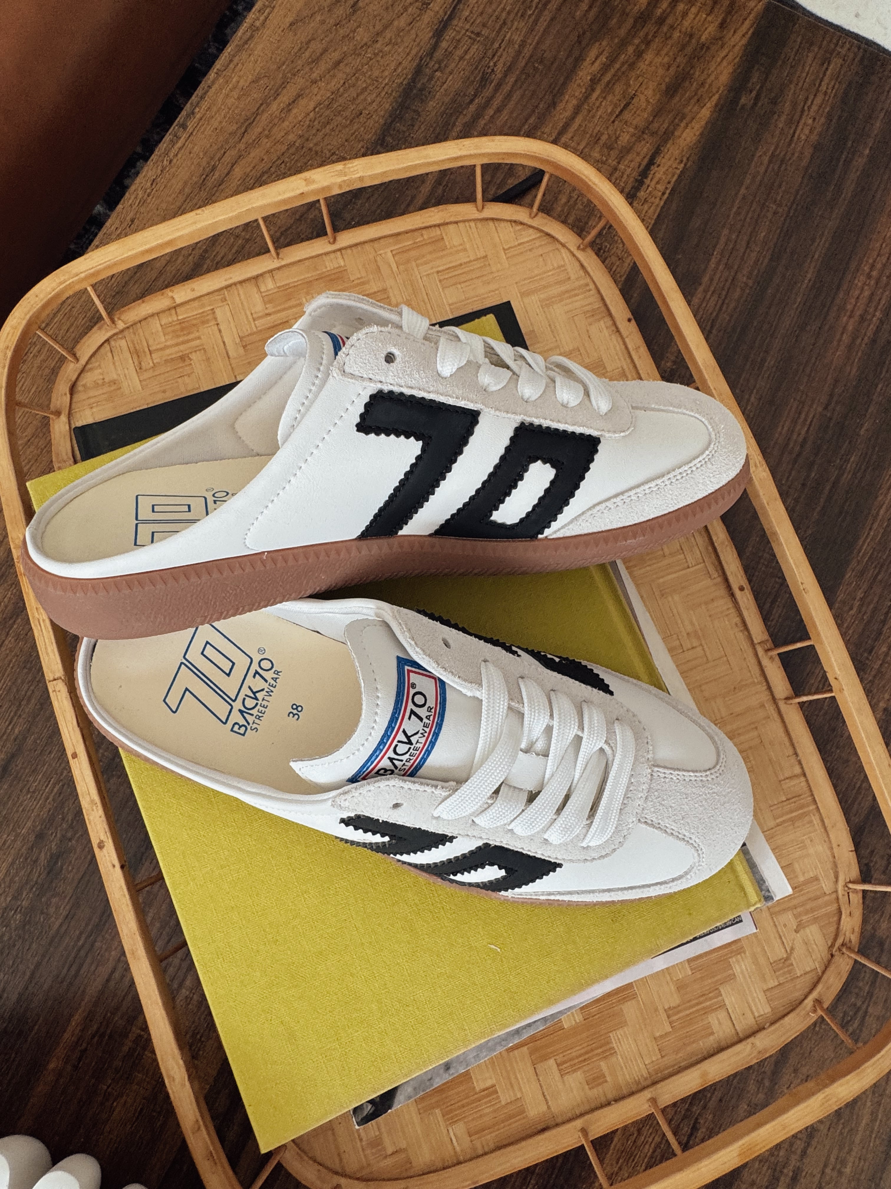 Back 70 Easter Backless Sneakers in Black