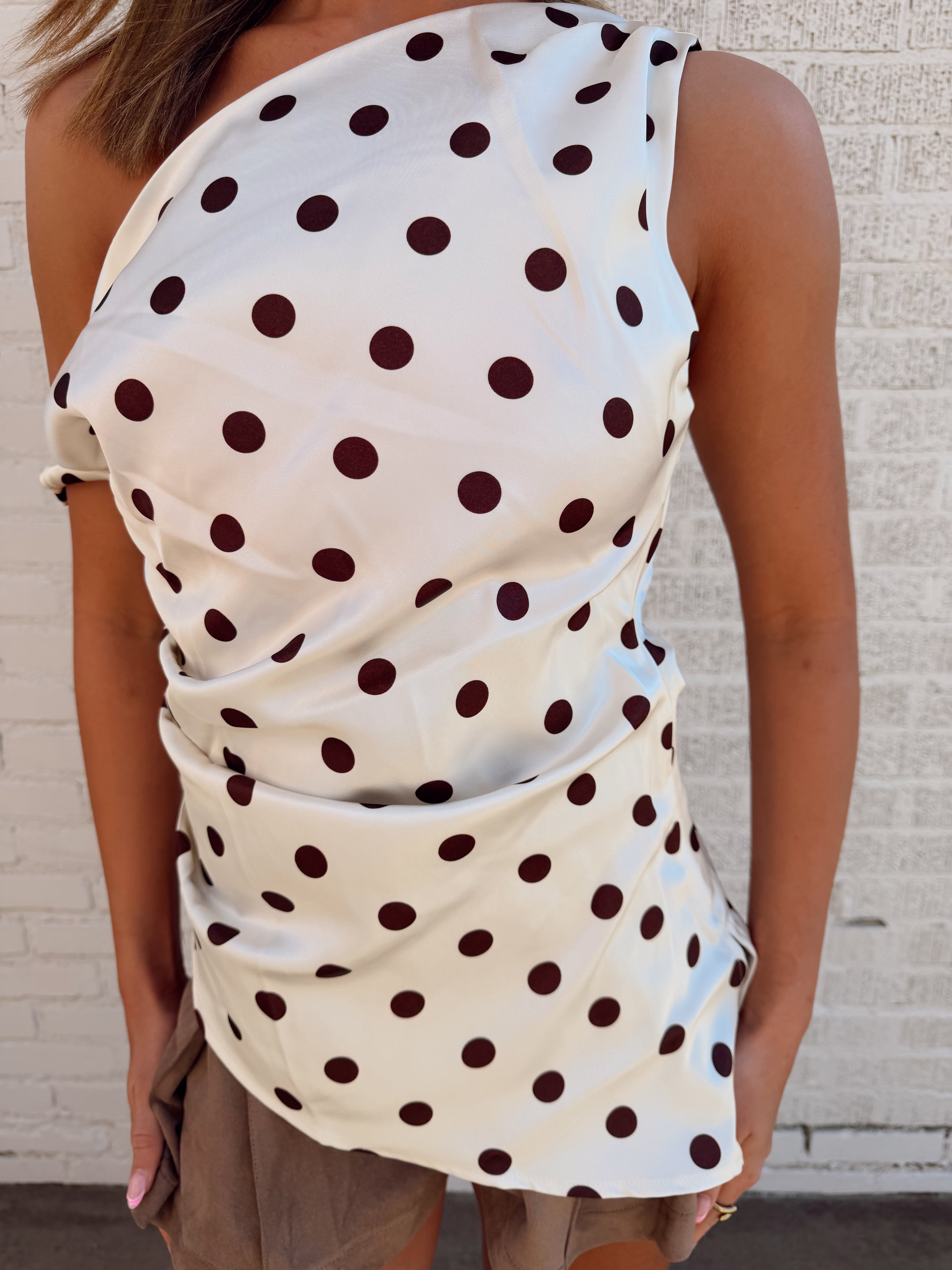 Hallee Polka Dot Top