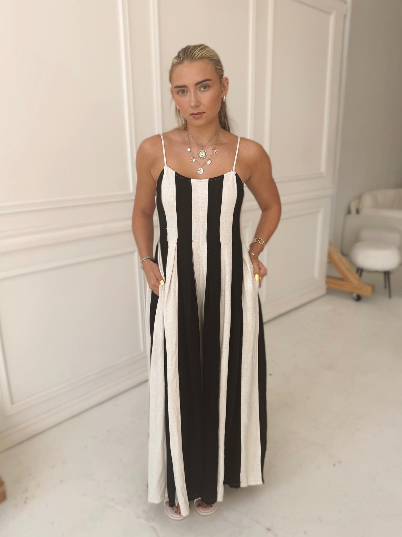 Striped Jumpsuit