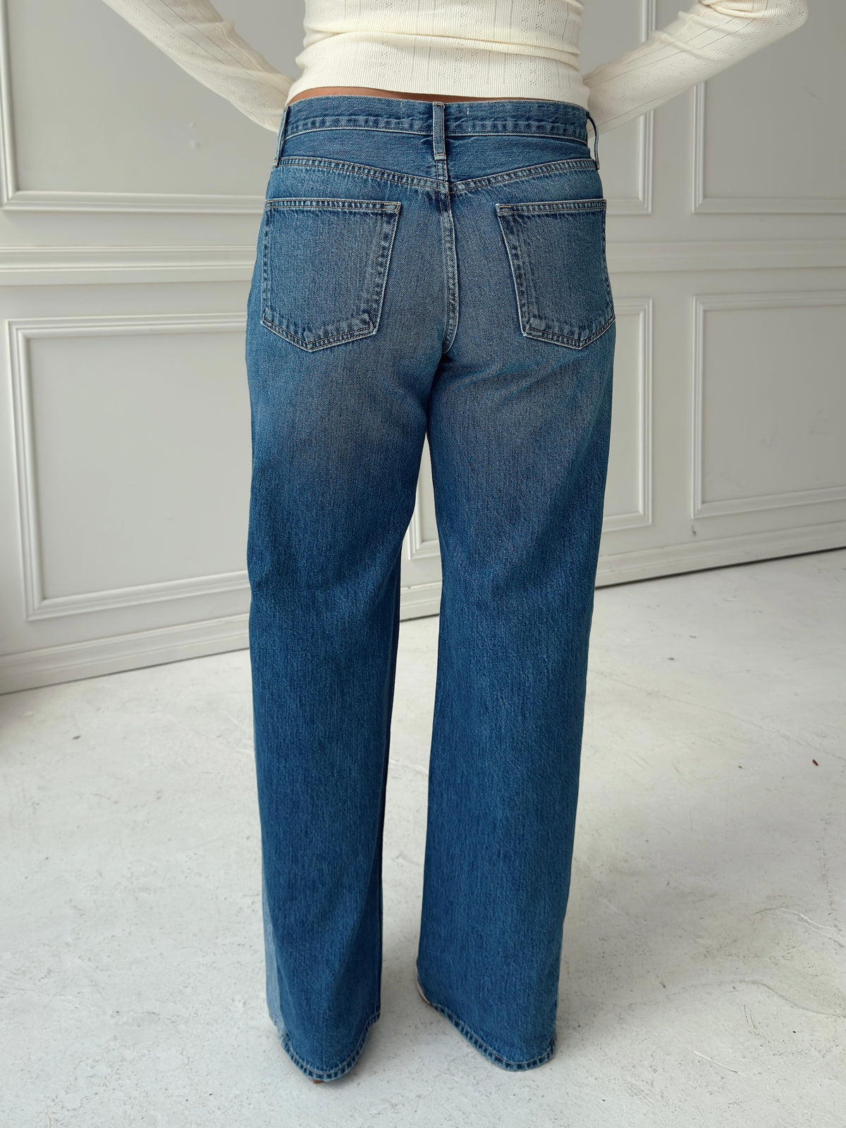 Madison Contrast Angle Seam Denim