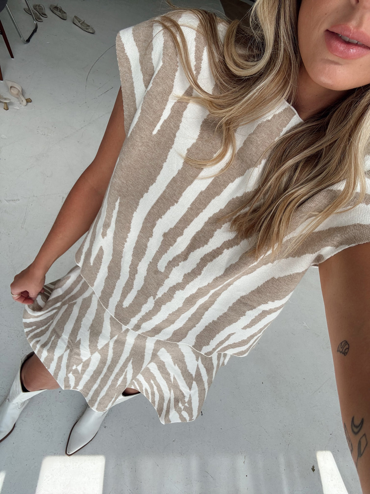 Grace Tiger Sweater Skirt