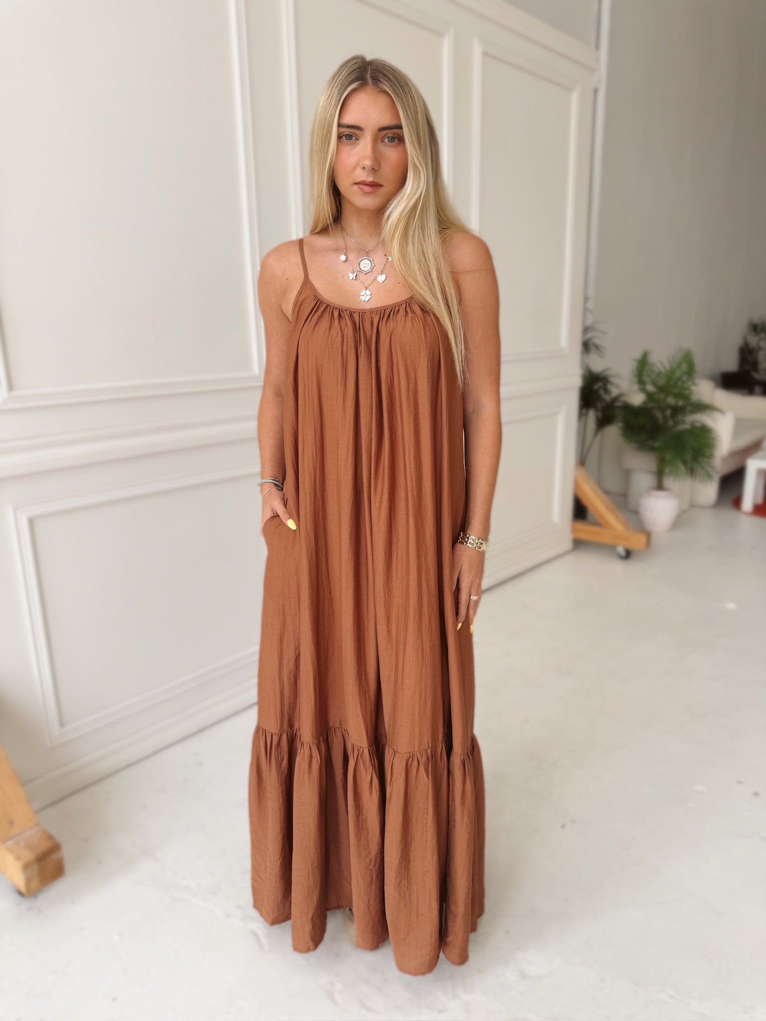 Brown Maxi Dress