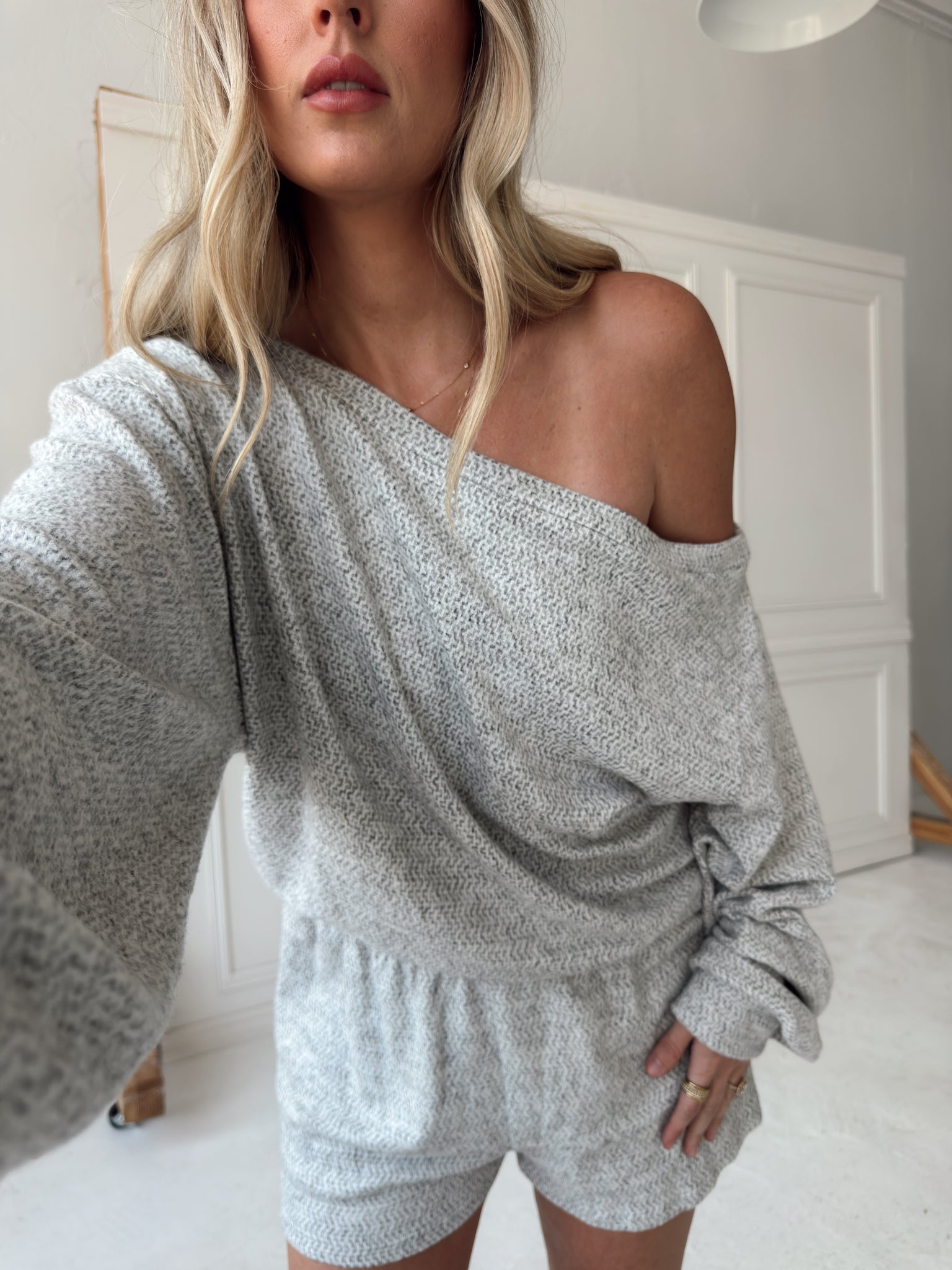 Heather Cozy Knit Lounge Set