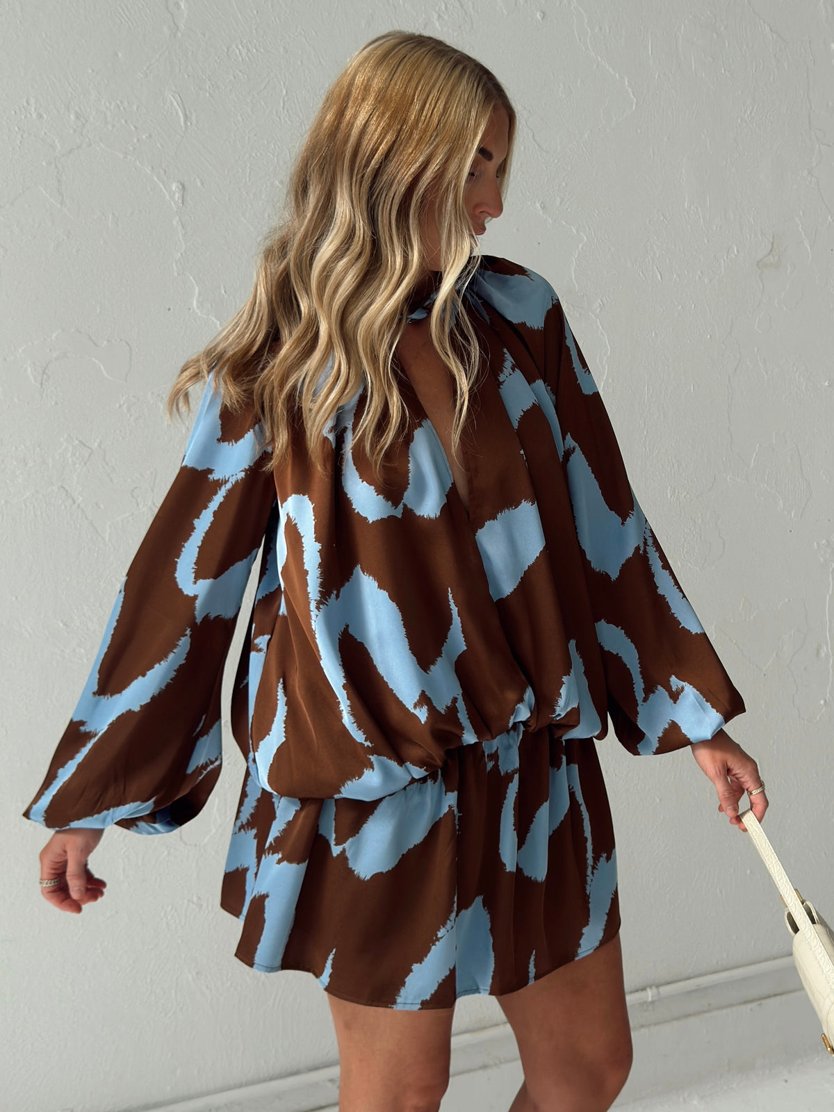 Ella Twist Neck Playsuit Dress