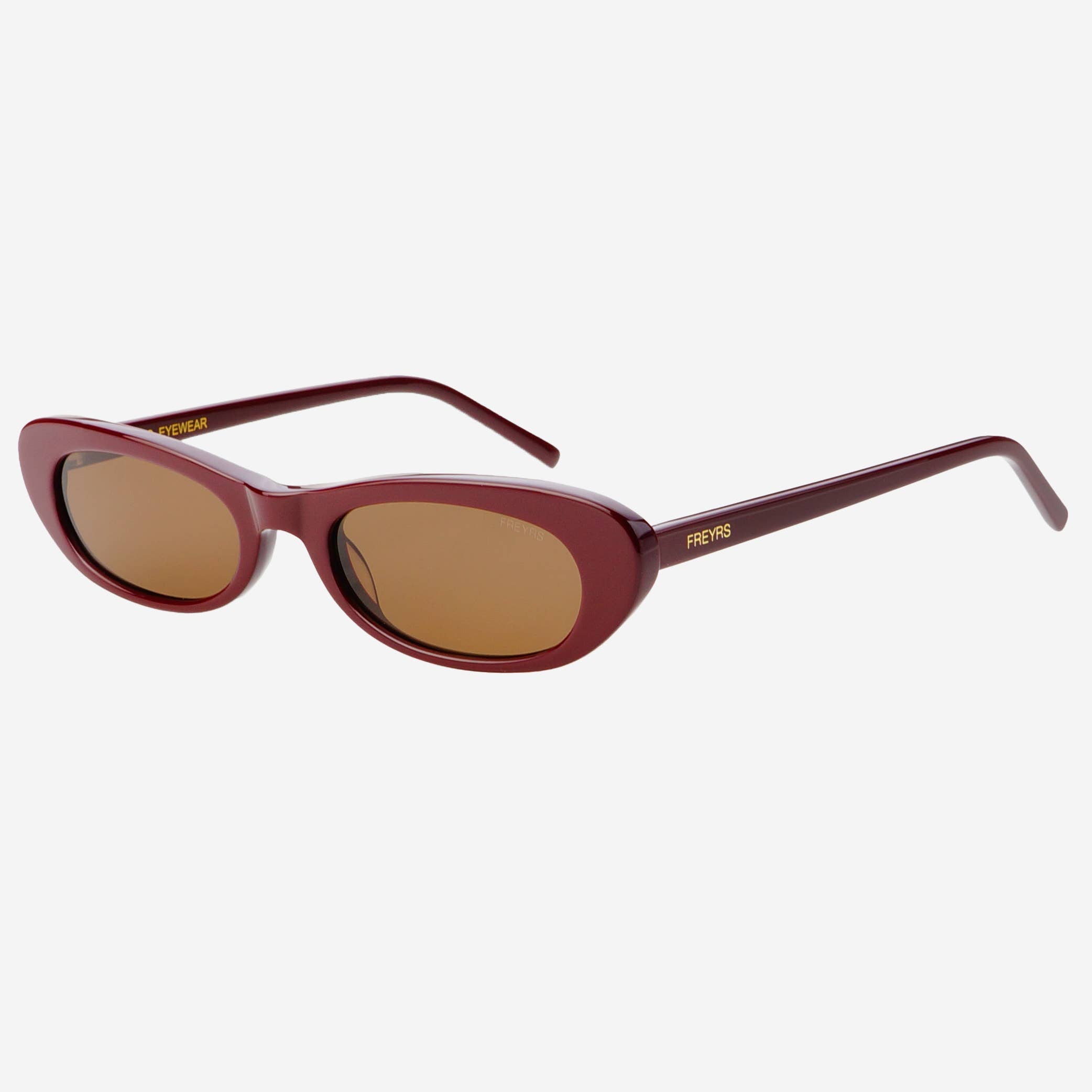 Freyrs Sophie Acetate Cat Eye Sunglasses : Burgundy