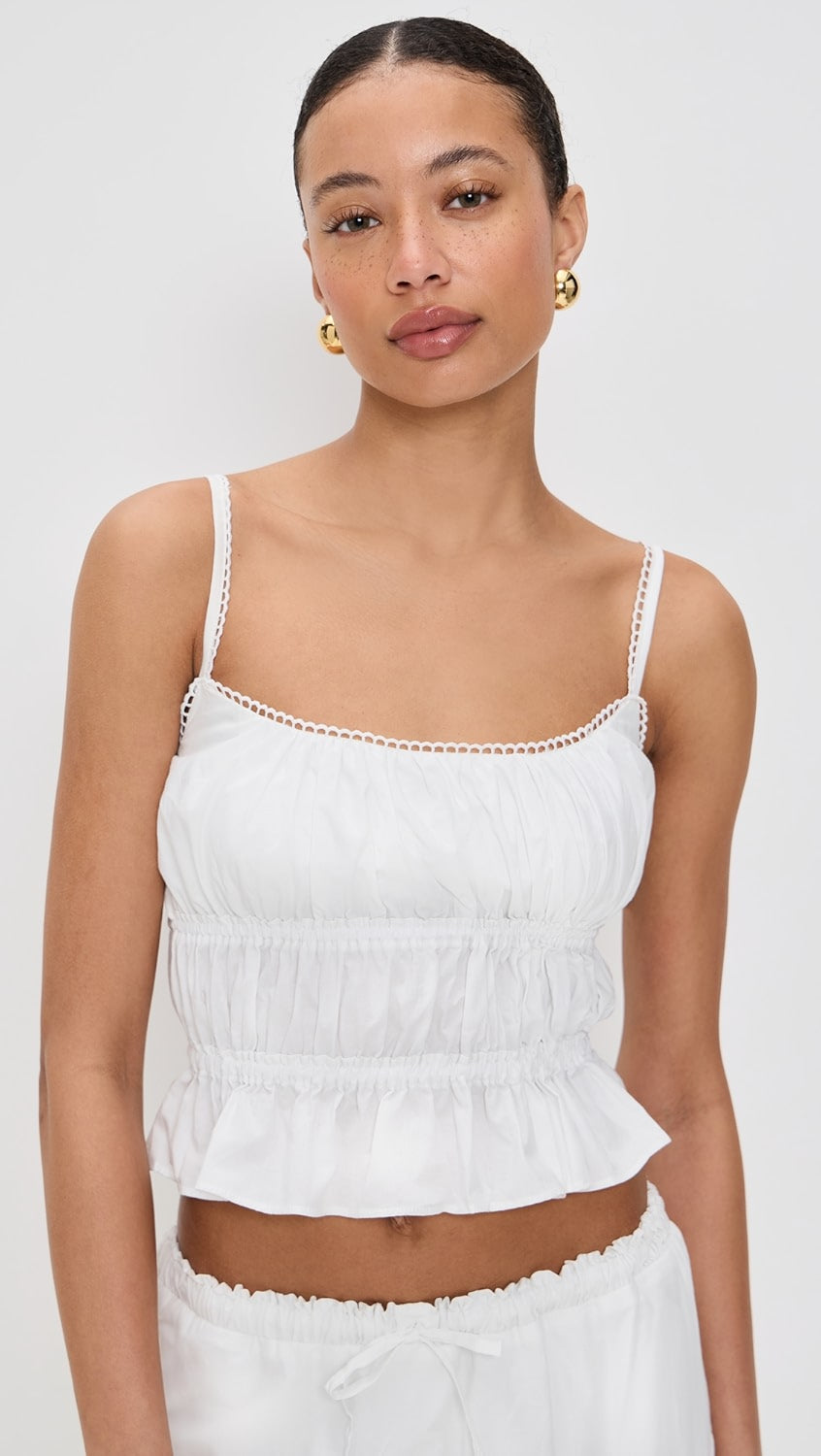Peixoto Amelia Top - White