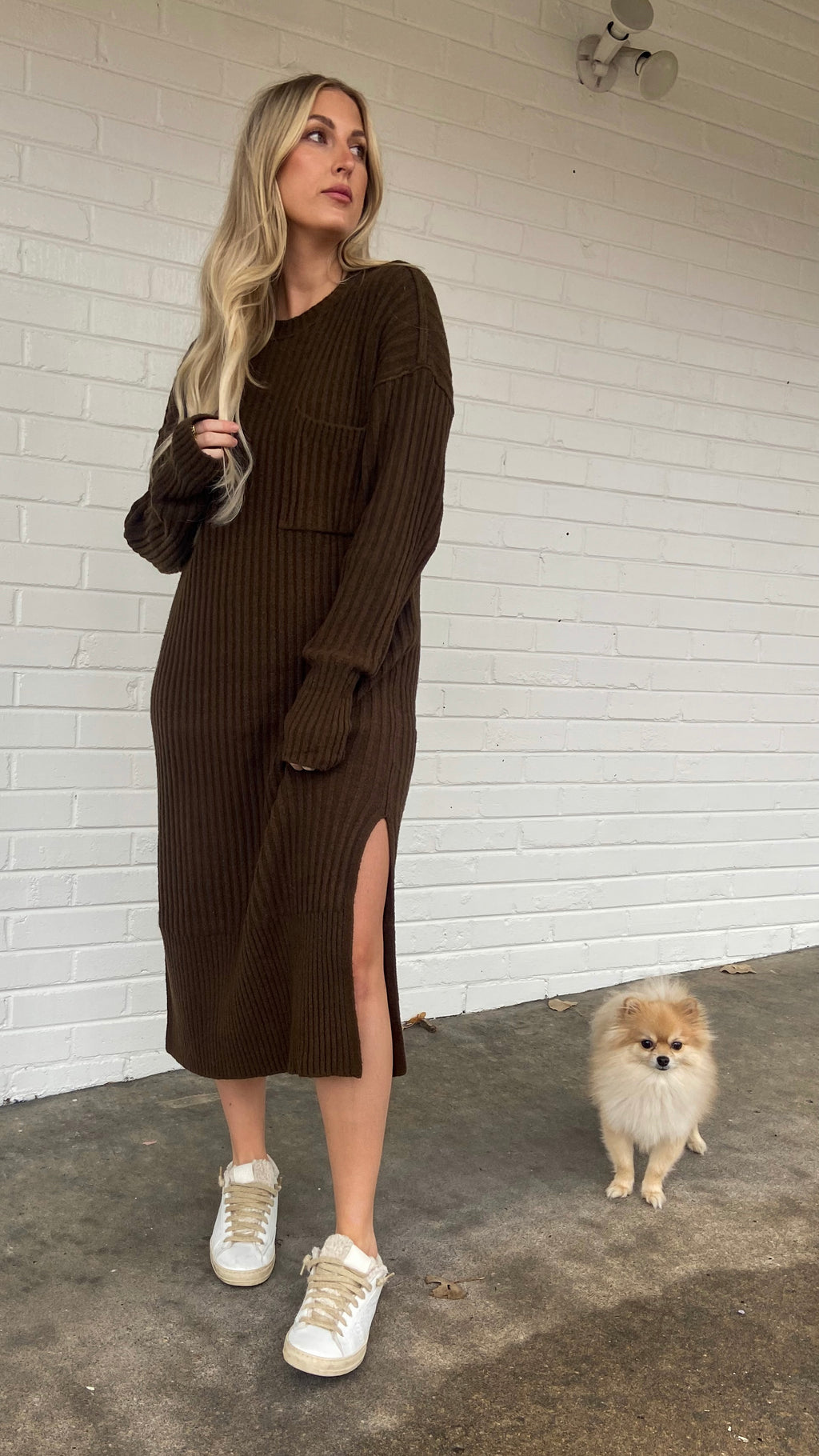 Pistola Darya Oversized Pullover Sweater Dress - Moss – Black Sheep Btq