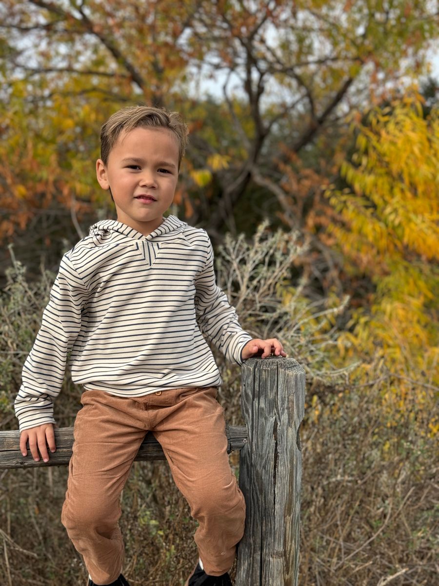 Me & Henry Linear Lined Cords - Brown