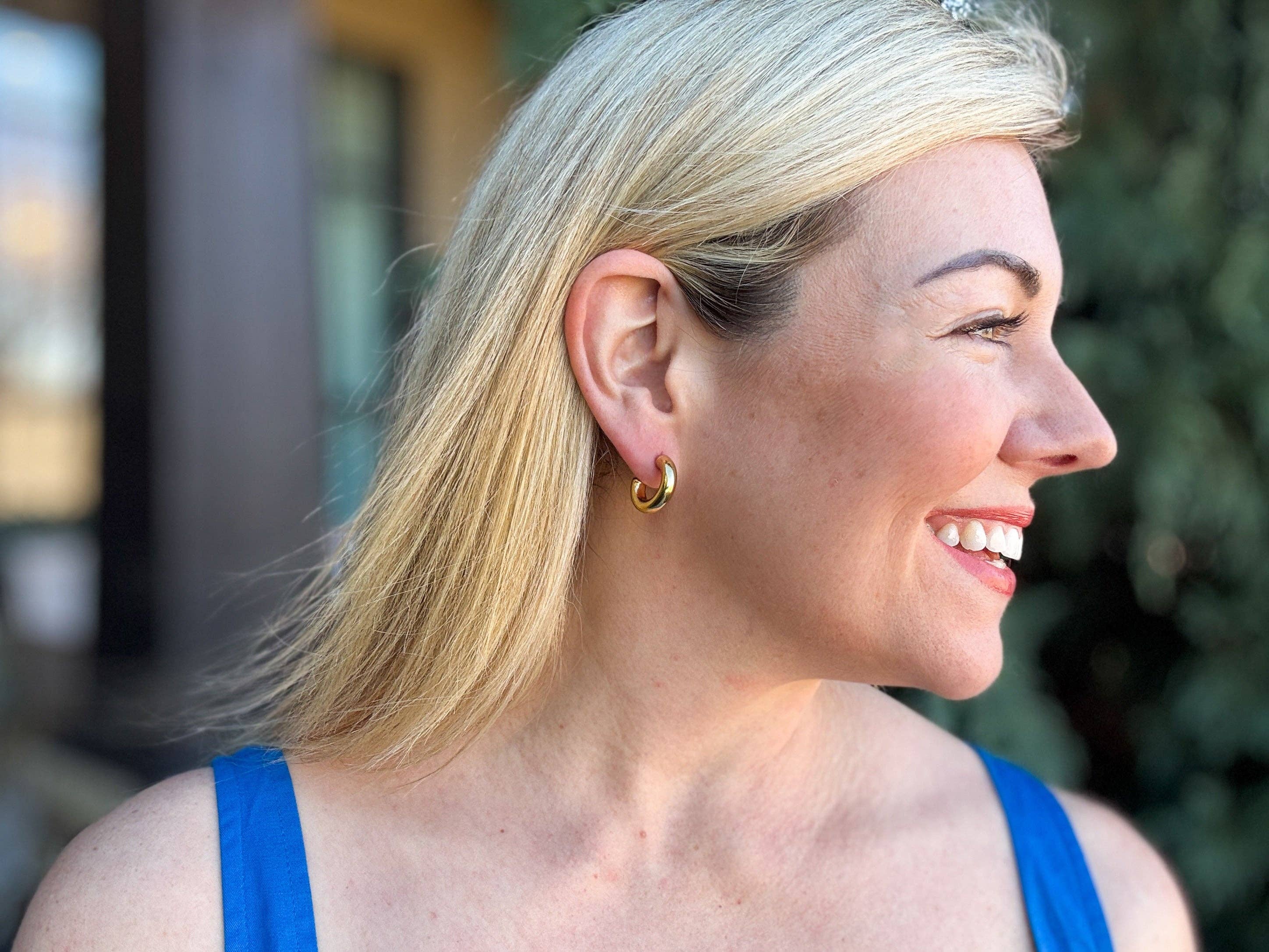 Terry Hoop Earrings